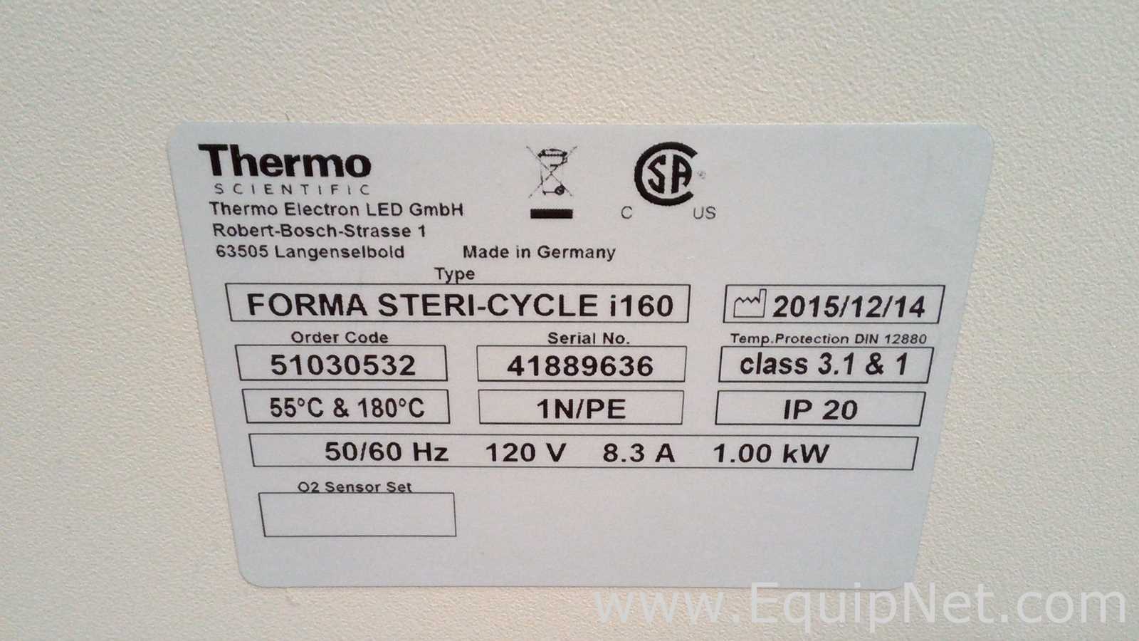Thermo Electron LED GmbH Forma Steri-Cycle i160