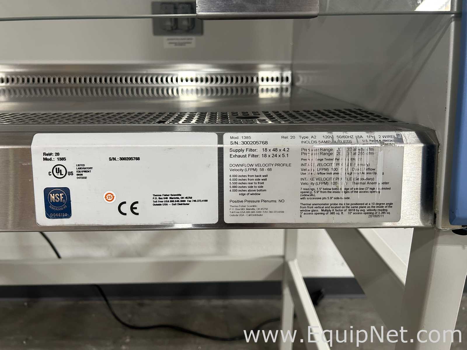 Cabina de Seguridad Biológica Thermo Fisher Scientific 1385