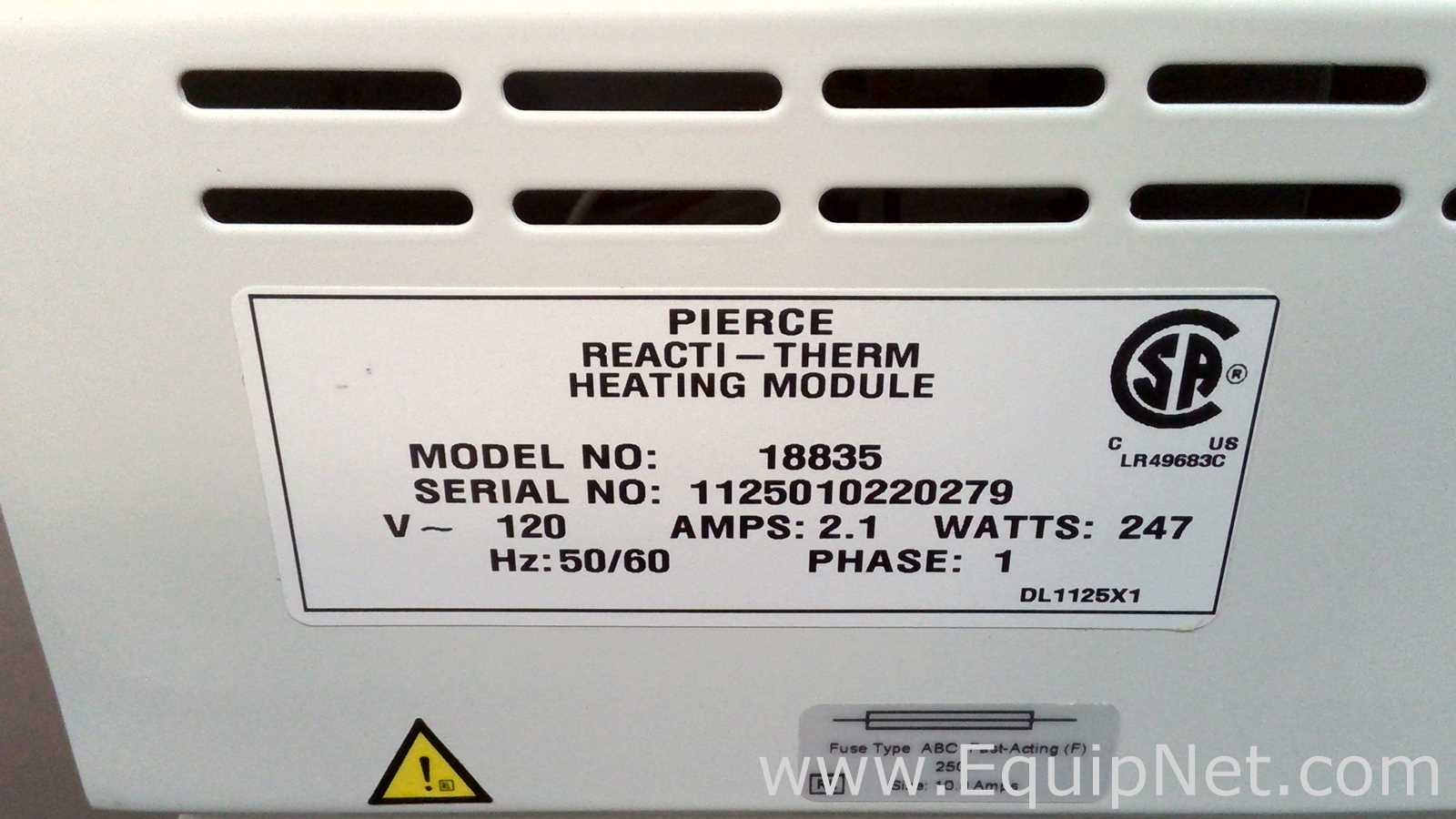 lote de  3 Evaporador Pierce Reacti-Therm III