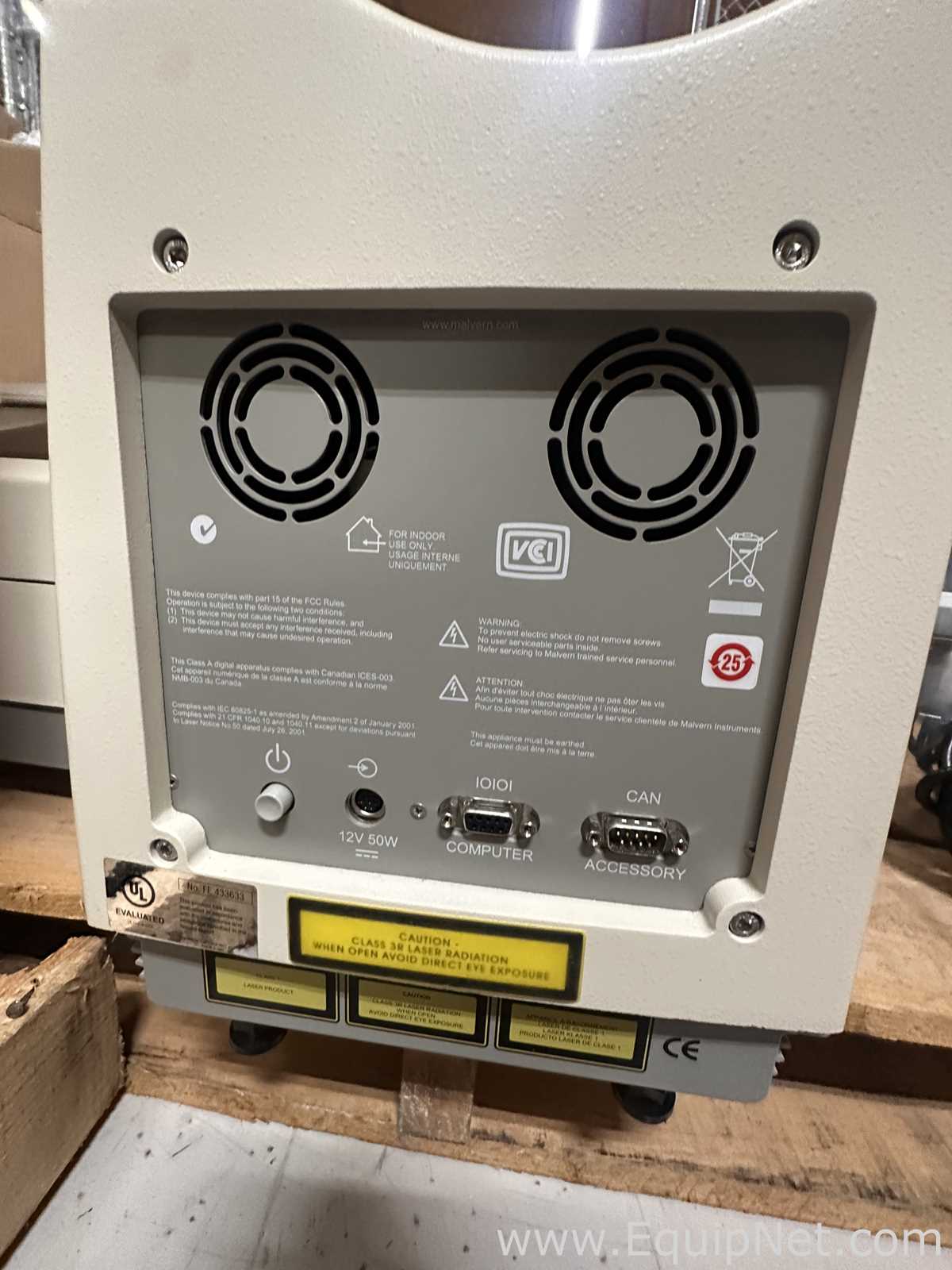 Analisador Malvern Instruments Inc. 2000