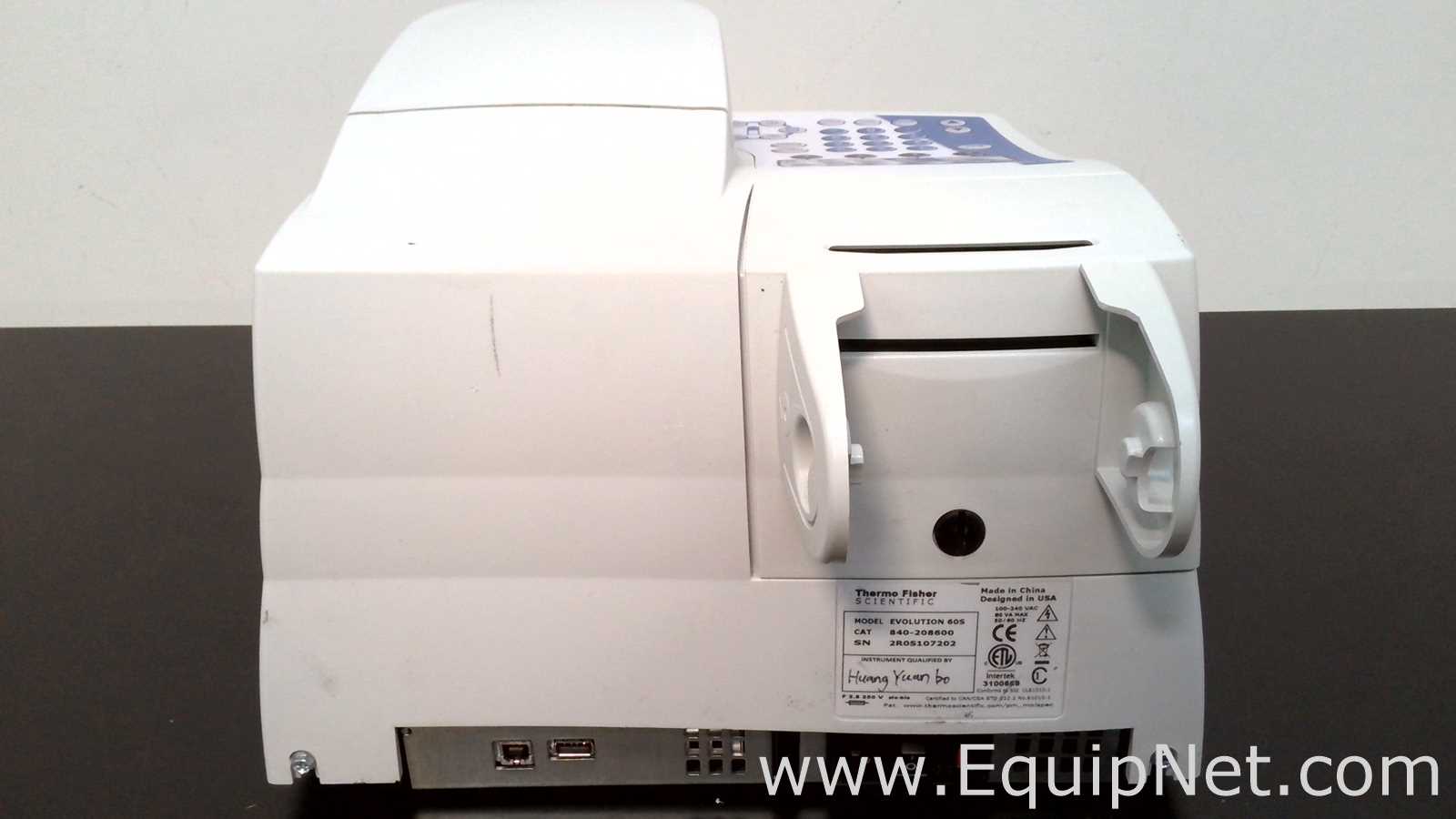 Thermo Fisher Scientific Evolution 60S UV-Vis Spectrophotometer