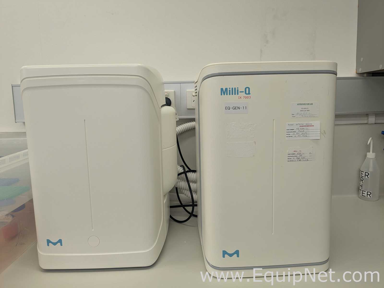 Millipore Milli-Q IX 7003 Purification Kit And E-Pod Dispenser Water Purification and Still System