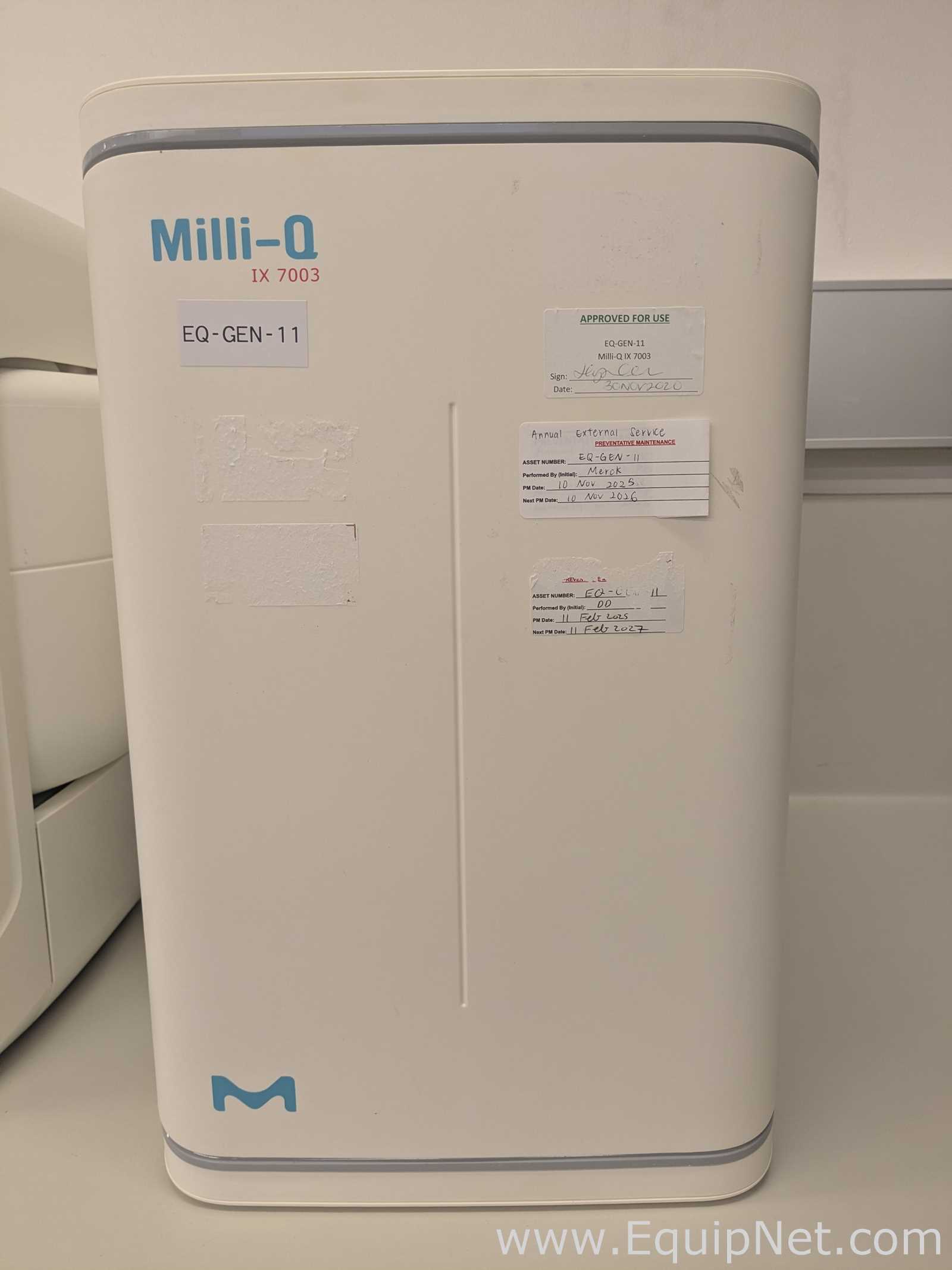 Millipore Milli-Q IX 7003 Purification Kit And E-Pod Dispenser Water Purification and Still System