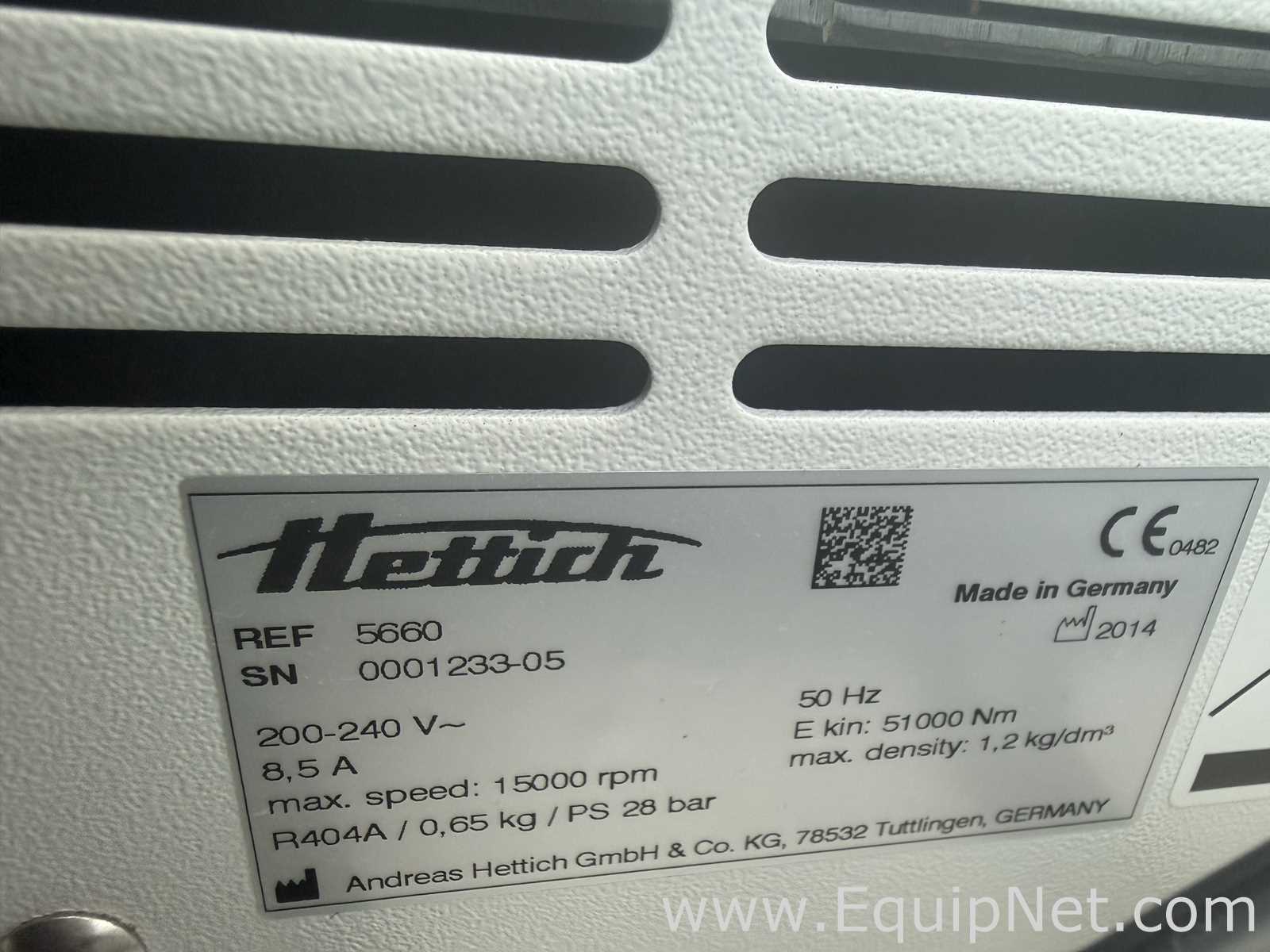 Centrífuga para laboratorio Hettich Rotanta 460 R