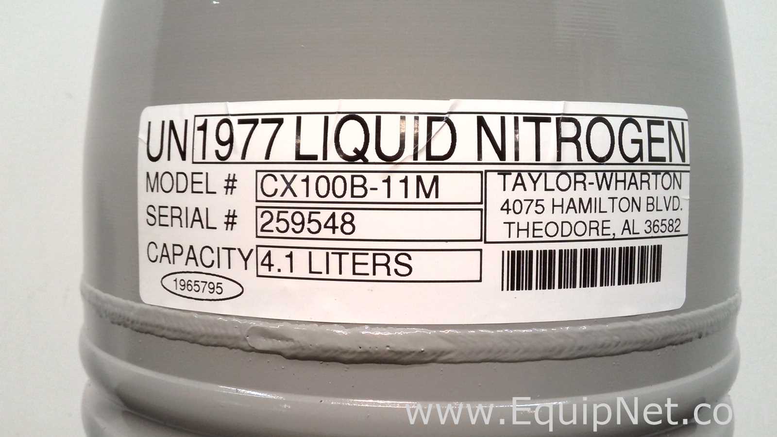 Taylor-Wharton CX100B-11M Cryogenic Shipper with Protective Case