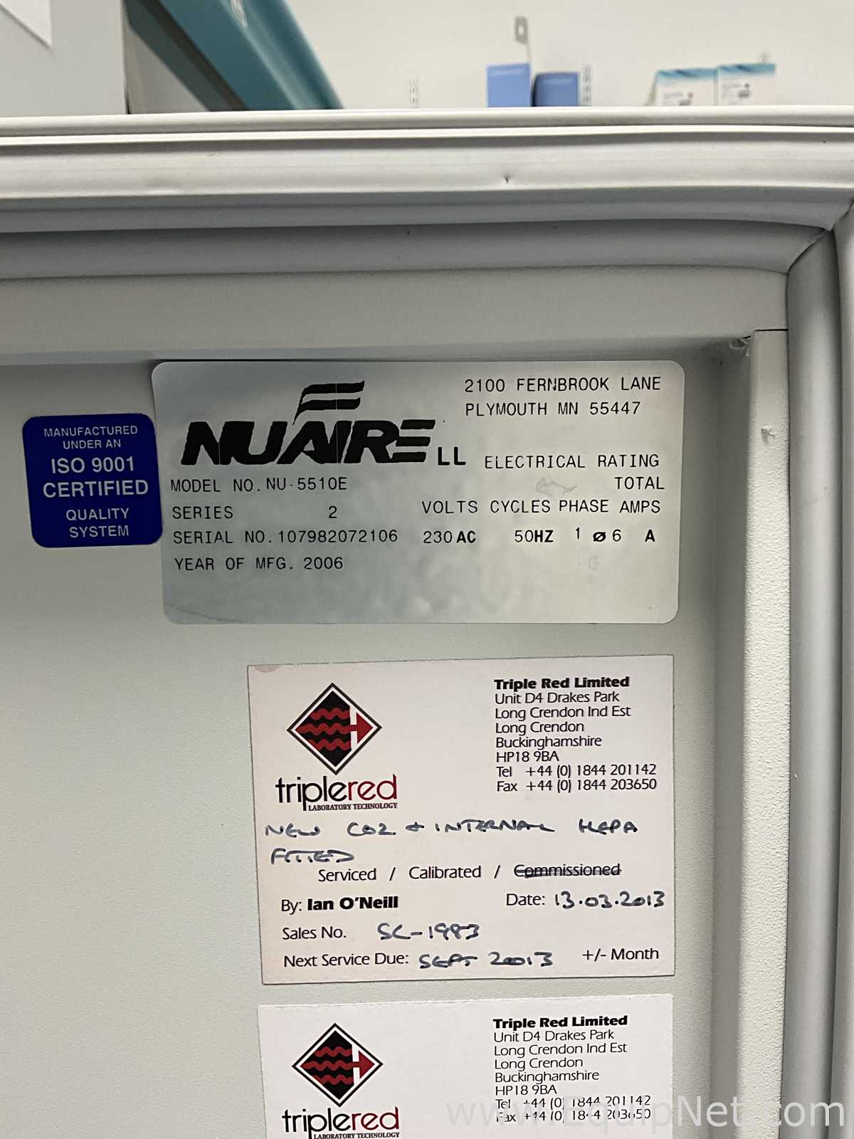 Nuaire NU-5510E DHD Autoflow CO2 Air Jacketed Incubator