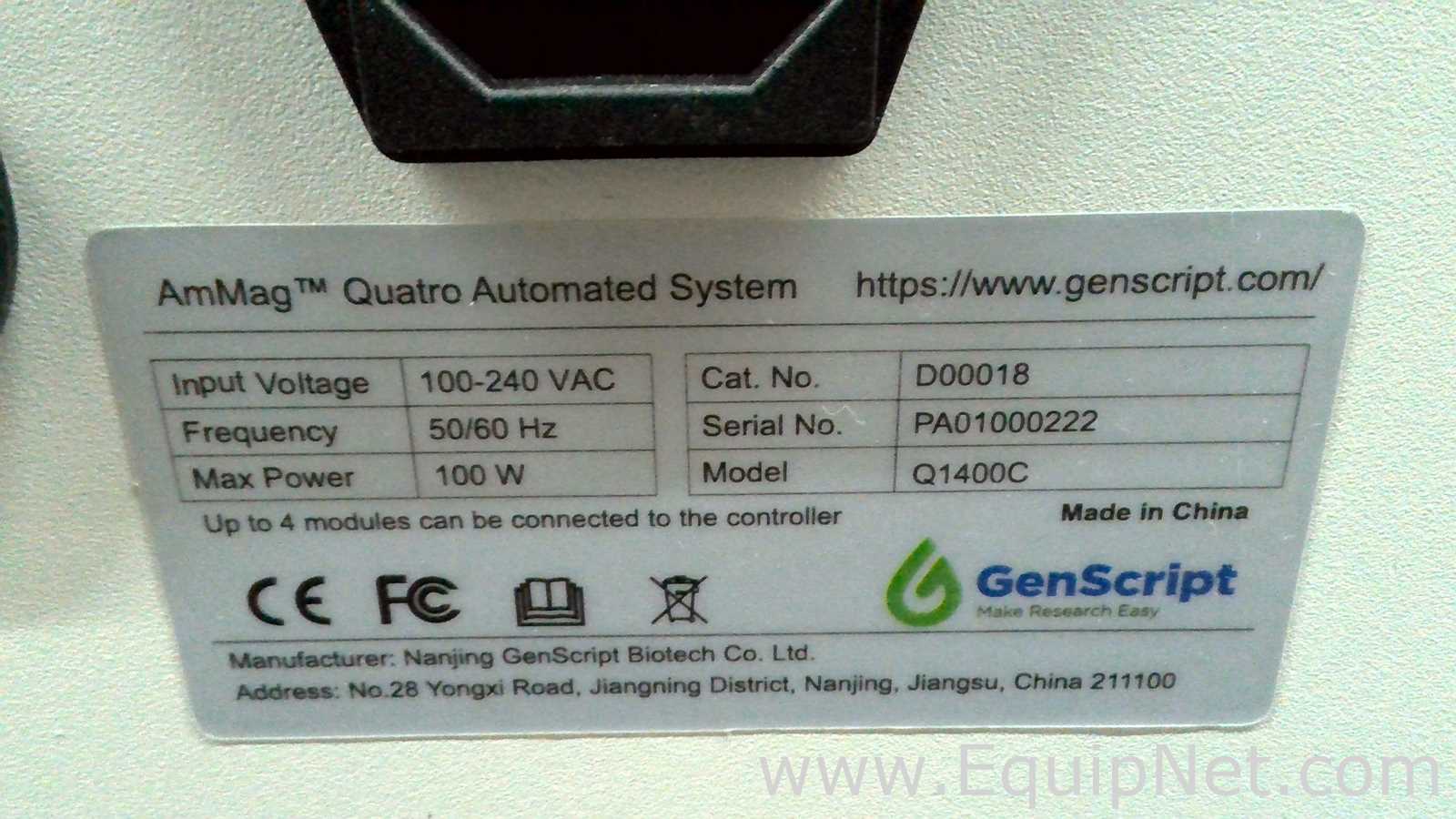 GenScript AmMag Quatro Automated Maxi-Plasmid Purification System