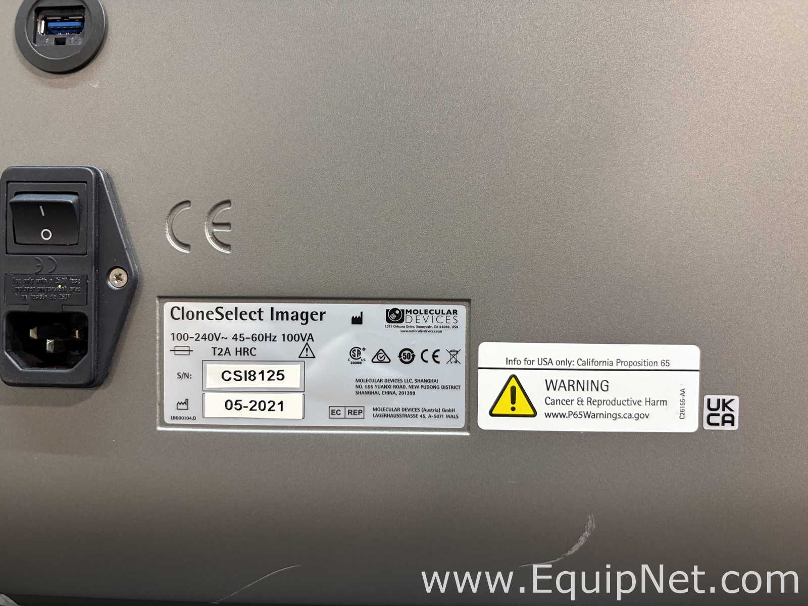 Generador de Imágenes Molecular Devices Cloneselect Imager