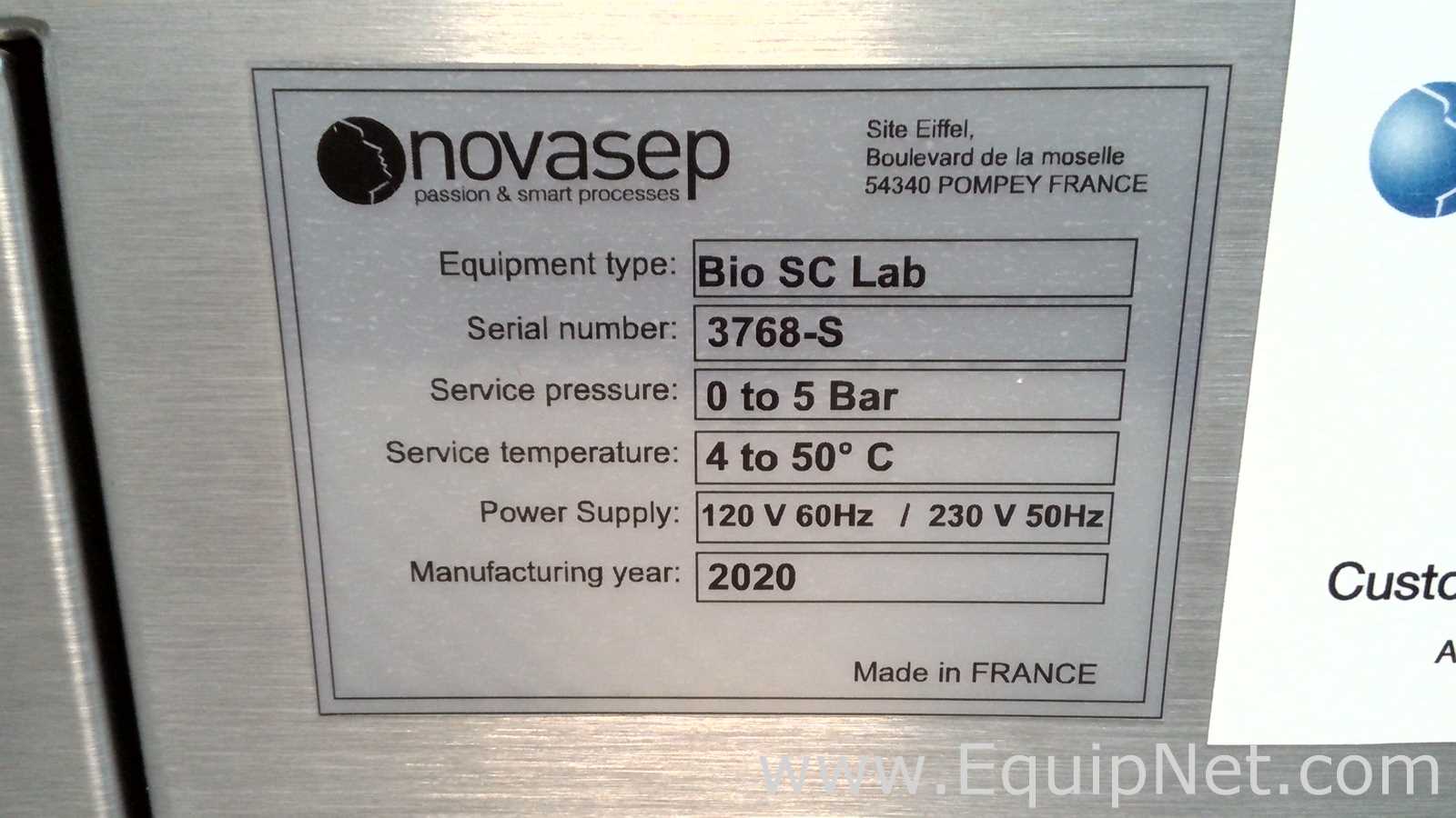 Cromatografía Novasep Bio SC Lab