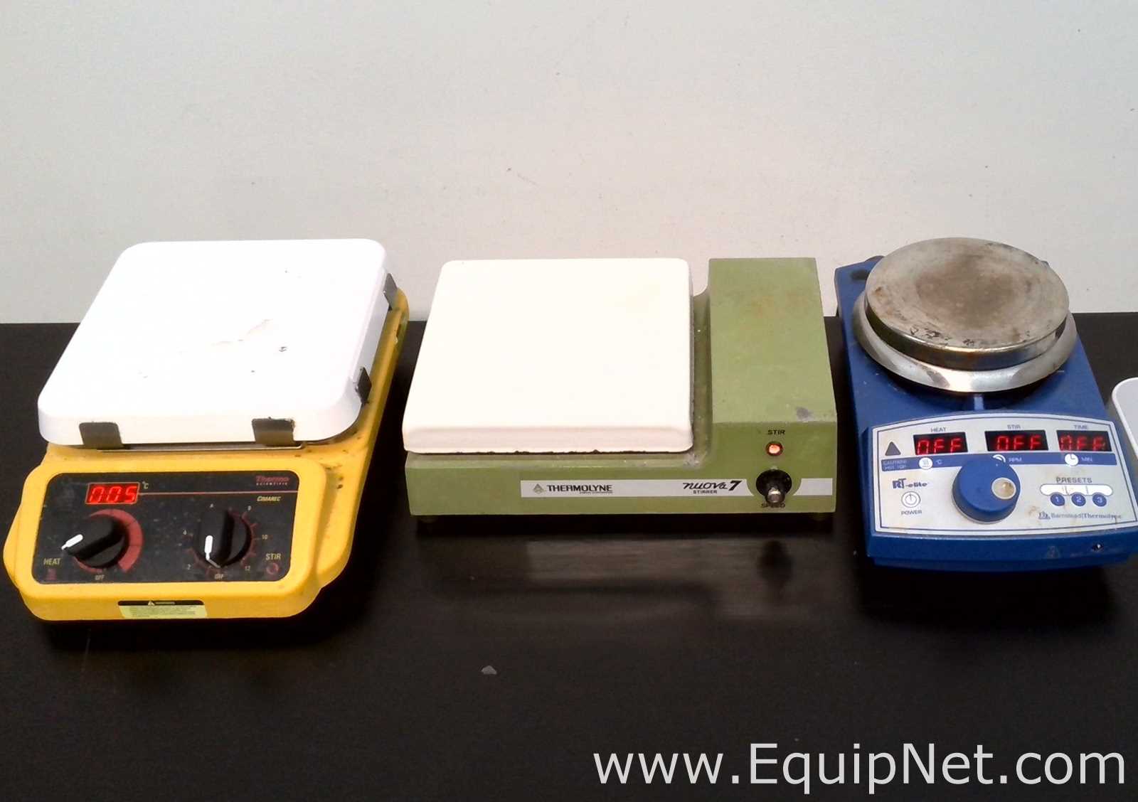 Lot of Stirrers and Stirring Hot Plates