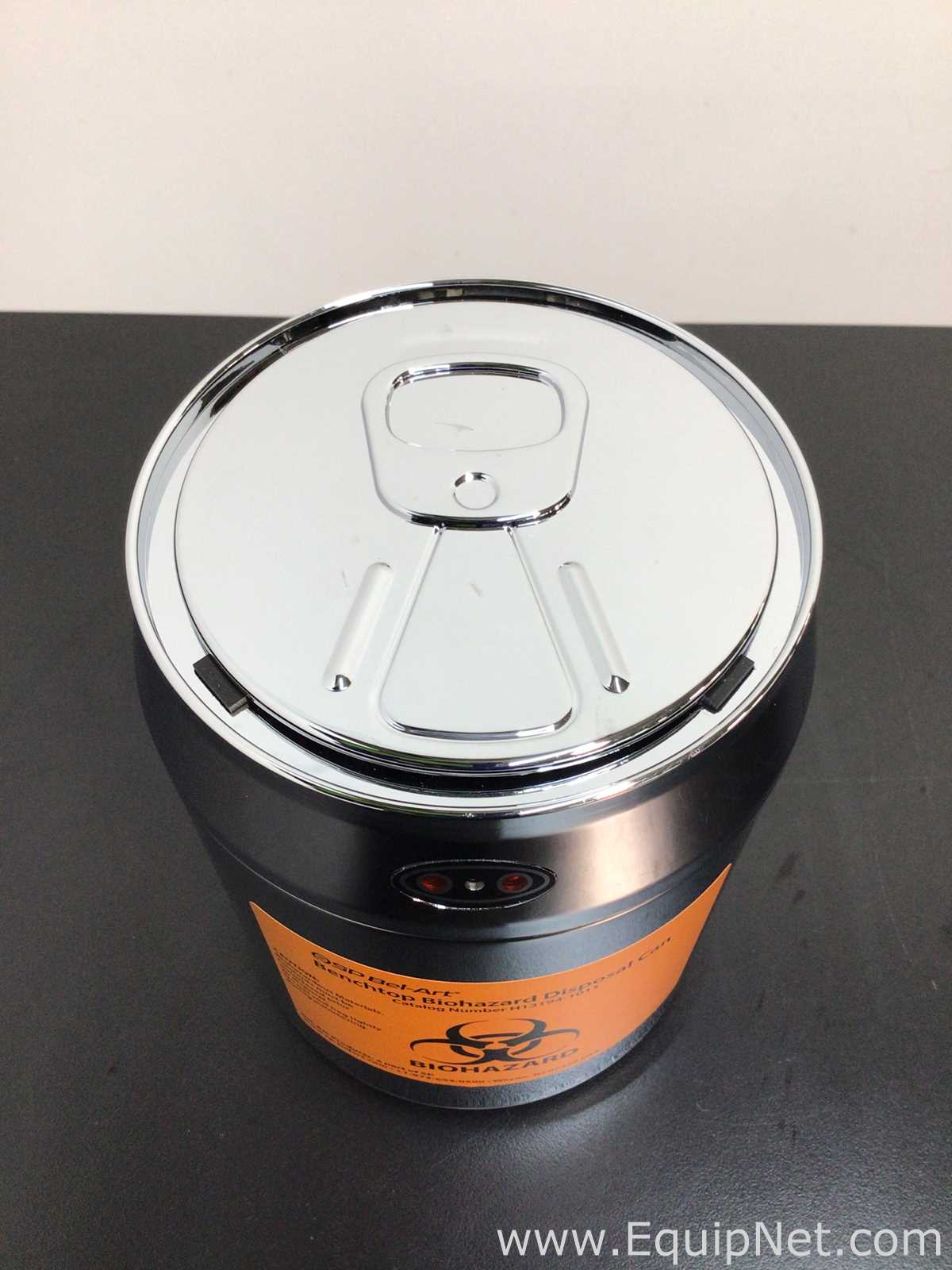 Lot Of 12 SP Bel-Art H13194-1011 Benchtop Biohazard Disposal Can