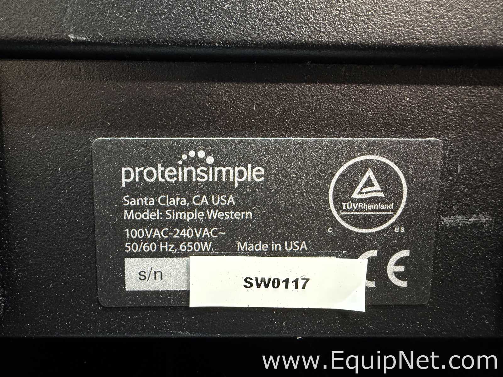 Protein Simple Simple Western Peggy Sue Automated Western Blot System With Auxiliary Module