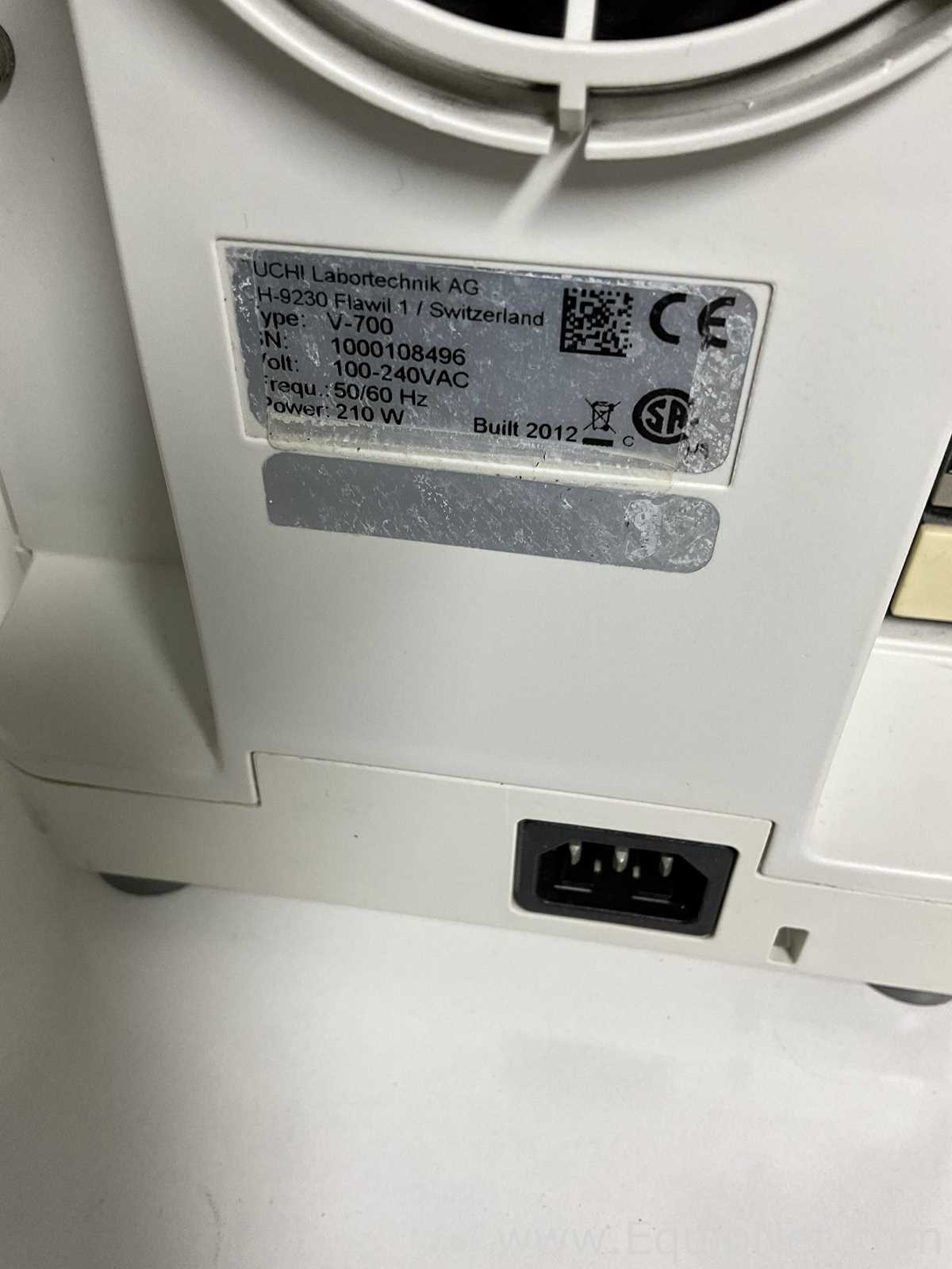 Buchi Labortechnik AG R-100 Evaporator With B-100 Heating Bath V-700 Vacuum Pump and V-850 Interface