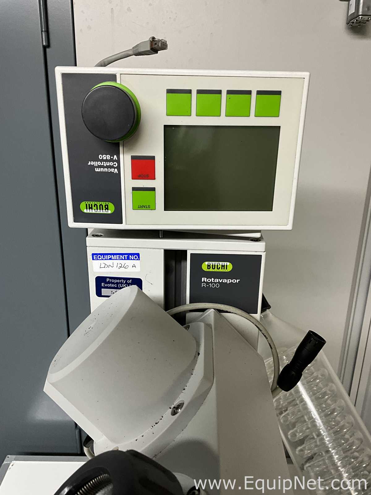 Buchi Labortechnik AG R-100 Evaporator With B-100 Heating Bath V-700 Vacuum Pump and V-850 Interface