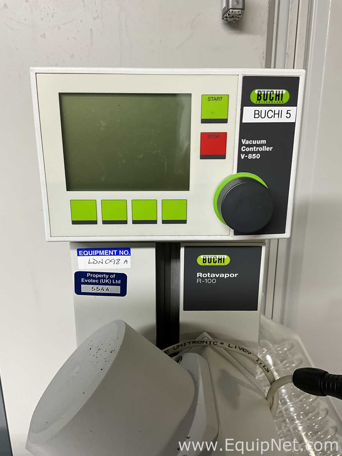 Buchi Labortechnik AG R-100 Evaporator With B-100 Heating Bath V-700 Vacuum Pump and V-850 Interface