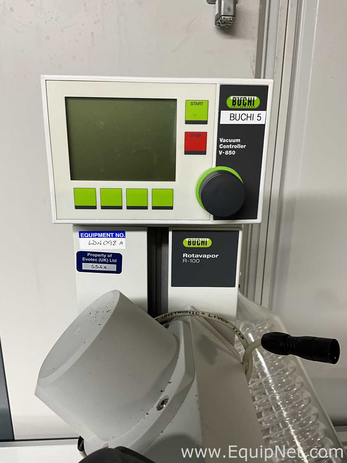 Buchi Labortechnik AG R-100 Evaporator With B-100 Heating Bath V-700 Vacuum Pump and V-850 Interface