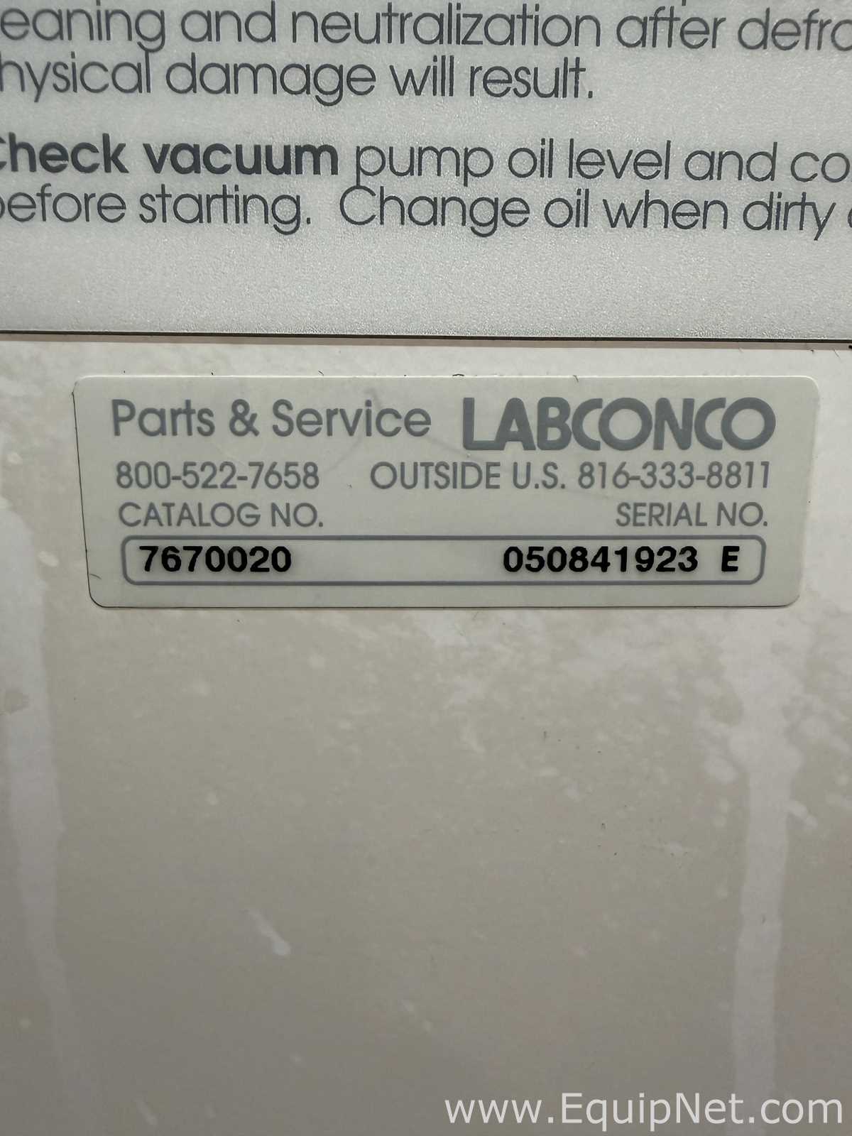 Liofilizadora Labconco Corporation Freezone 2.5 Plus