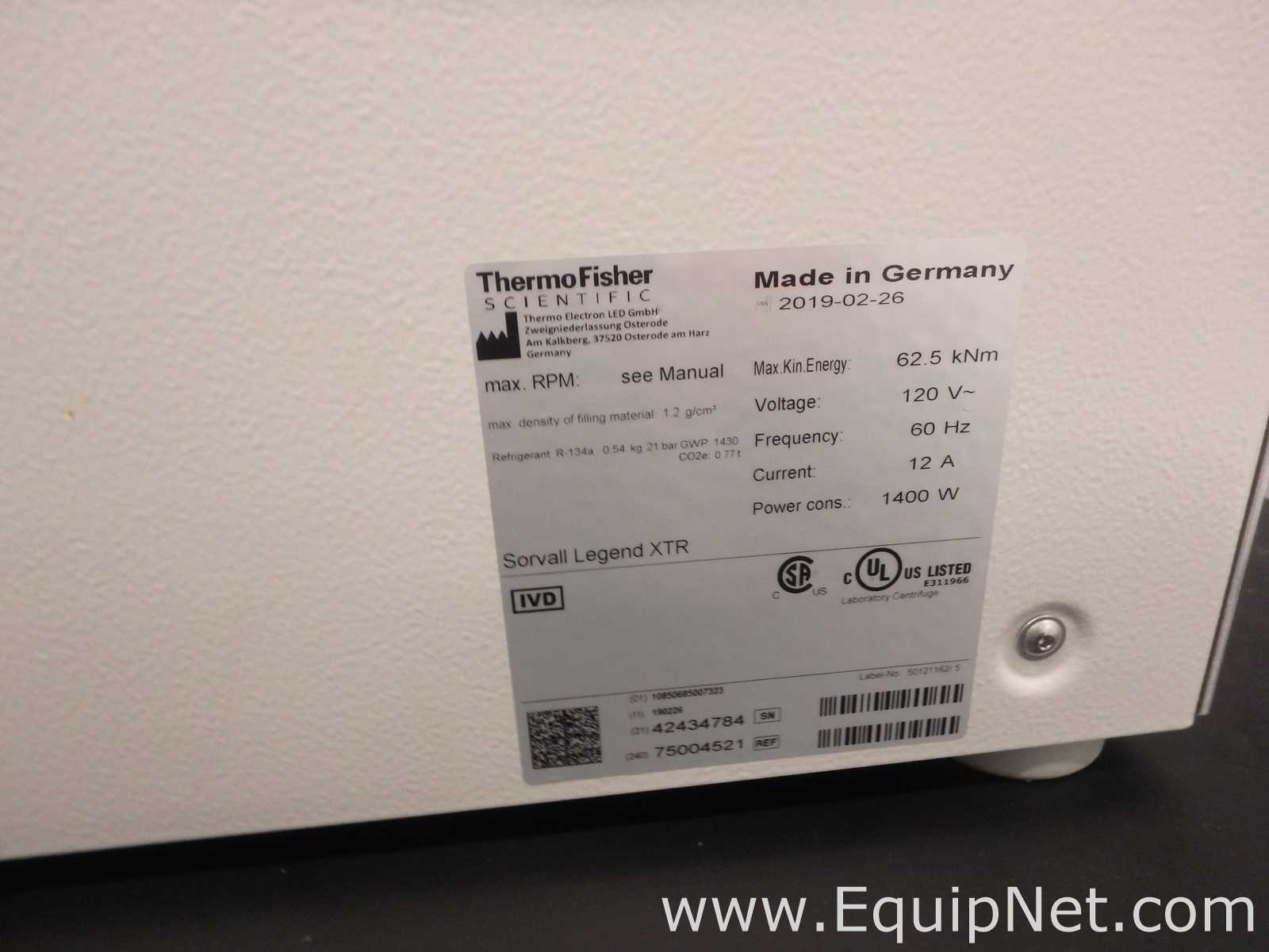 Thermo Scientific Legand XTR Refrigerated Centrifuge