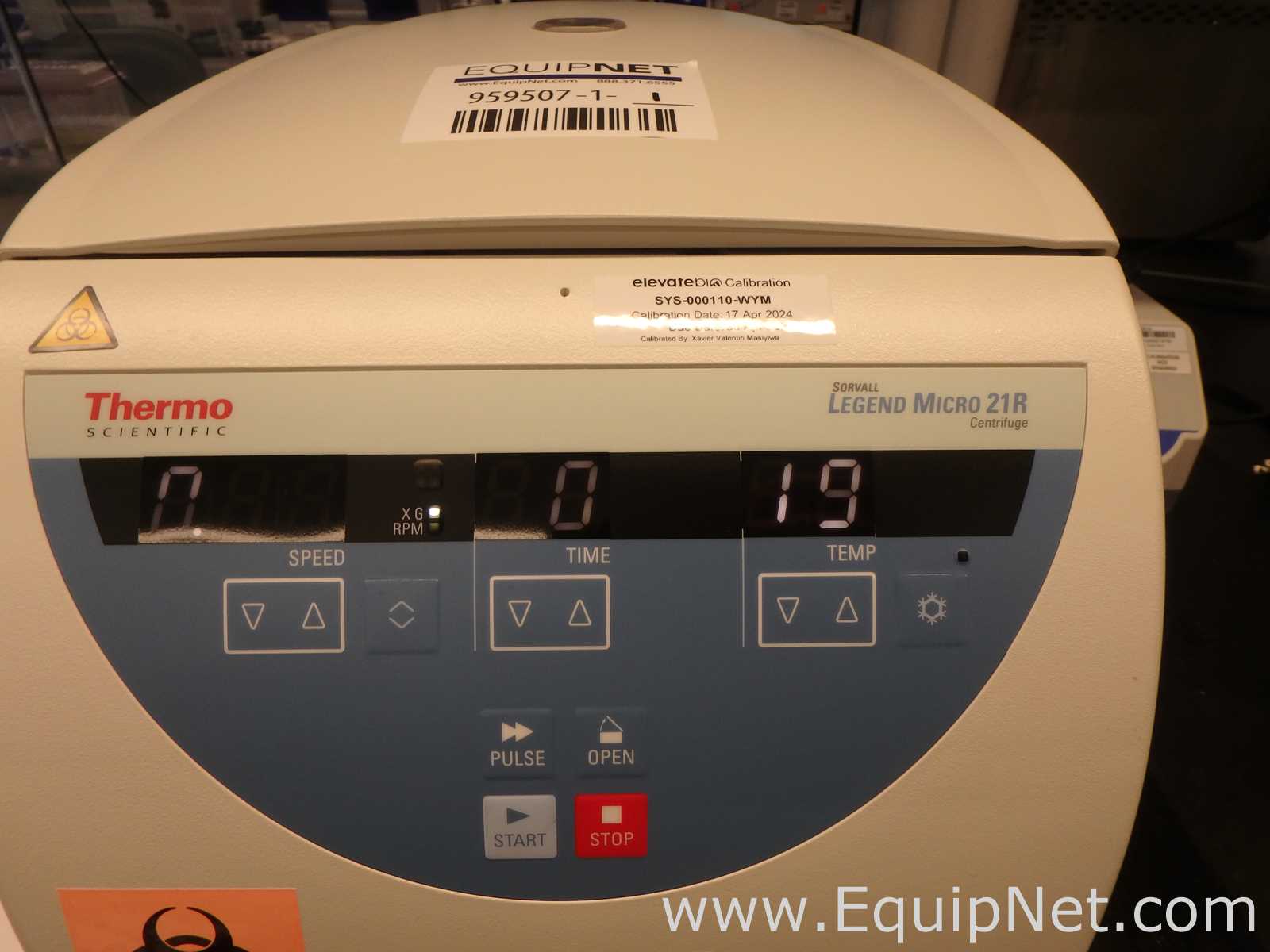 Thermo Fisher Scientific Sorvall Legend Micro 21R Refrigerated Centrifuge