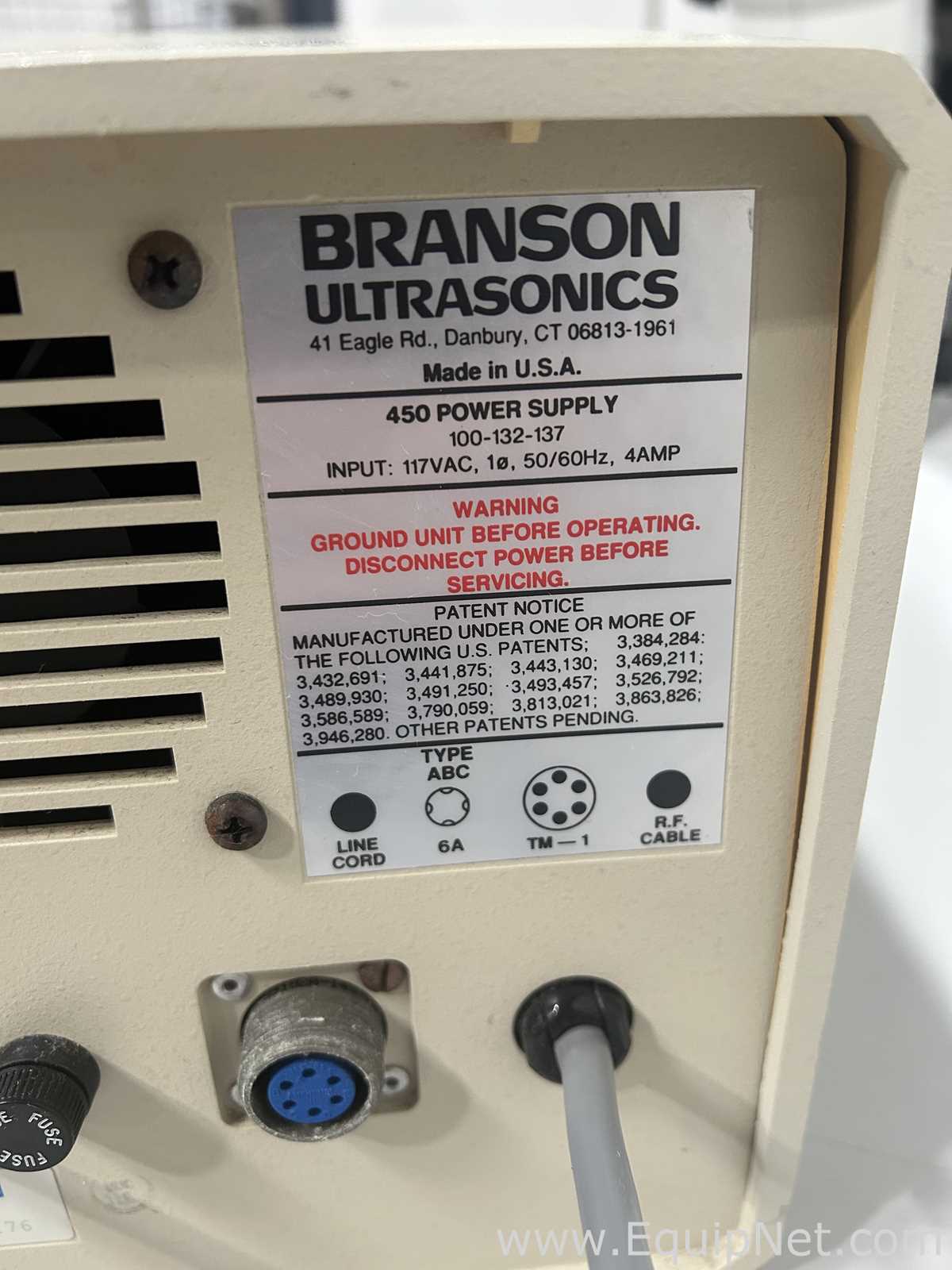 Homogeneizador Branson Ultrasonic Corporation 450