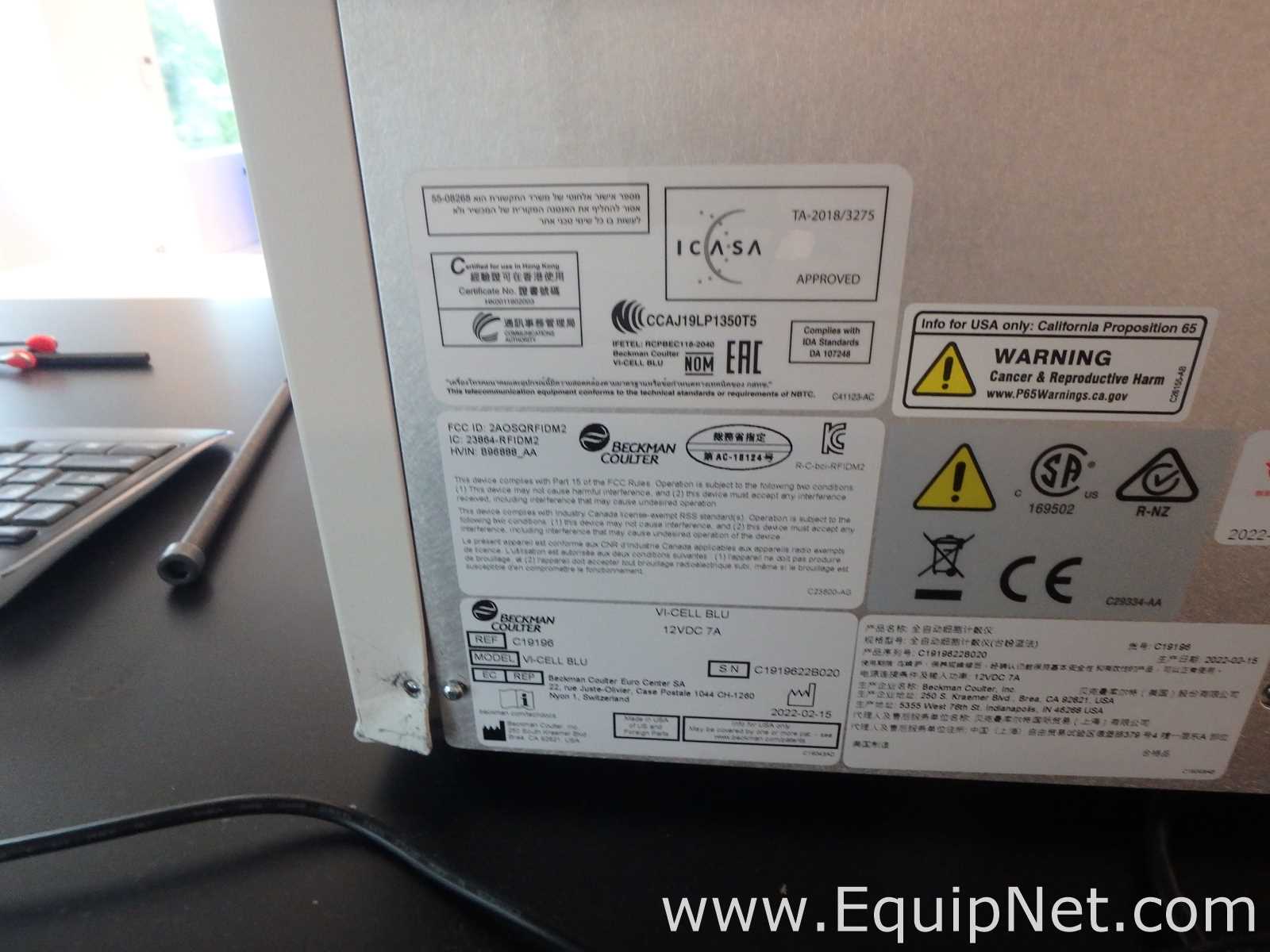 Analisador Beckman Coulter Vi-Cell BLU