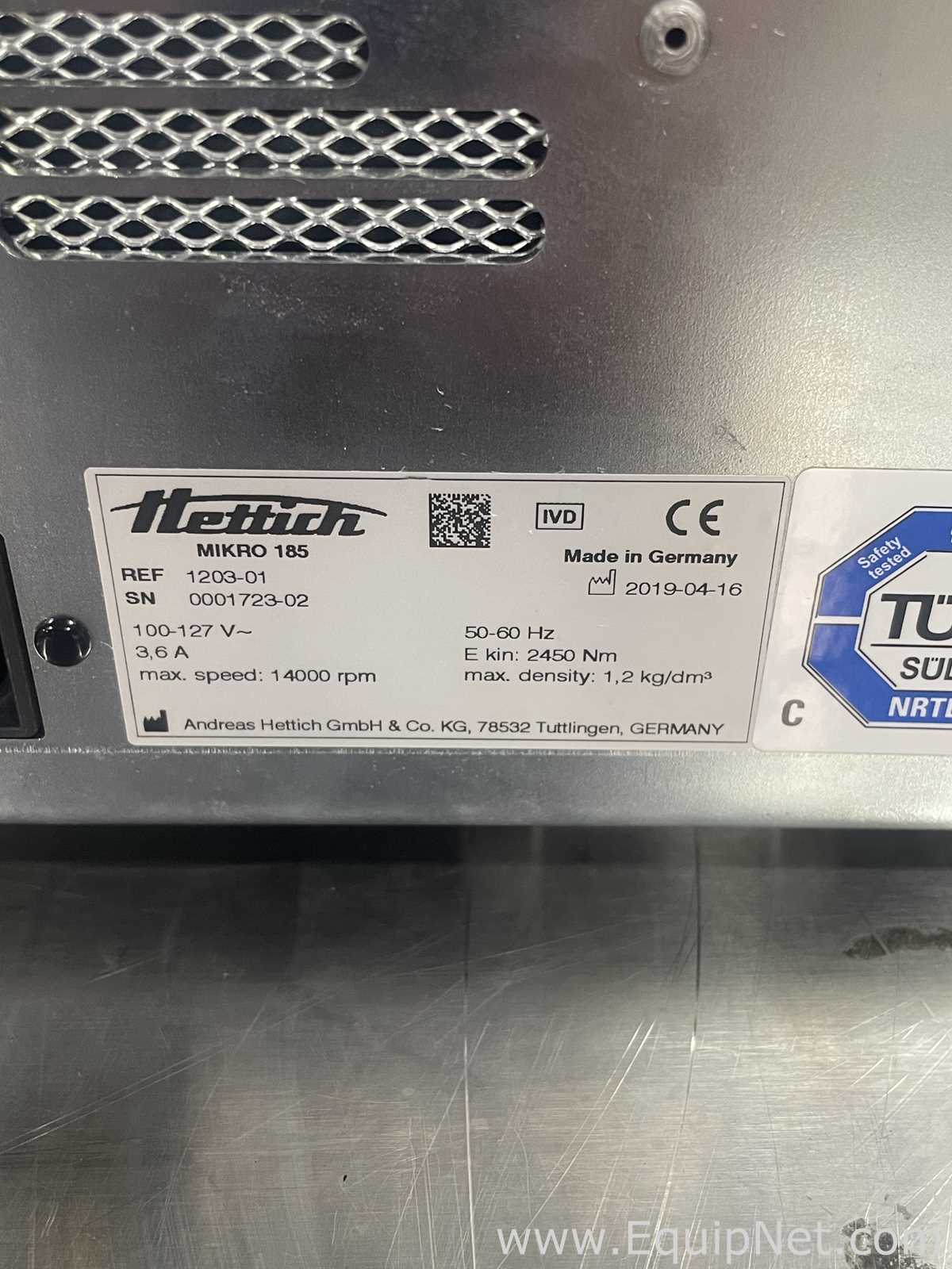 lote de  2 Centrífuga para Laboratórios Hettich Mikro 185
