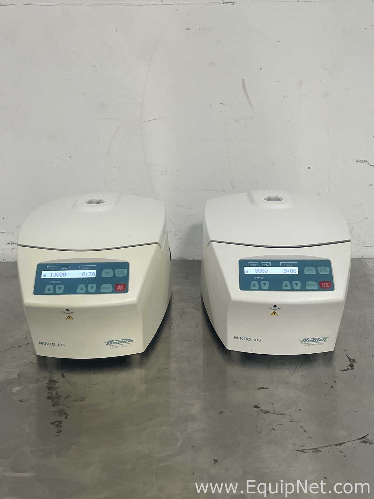 lote de  2 Centrífuga para Laboratórios Hettich Mikro 185