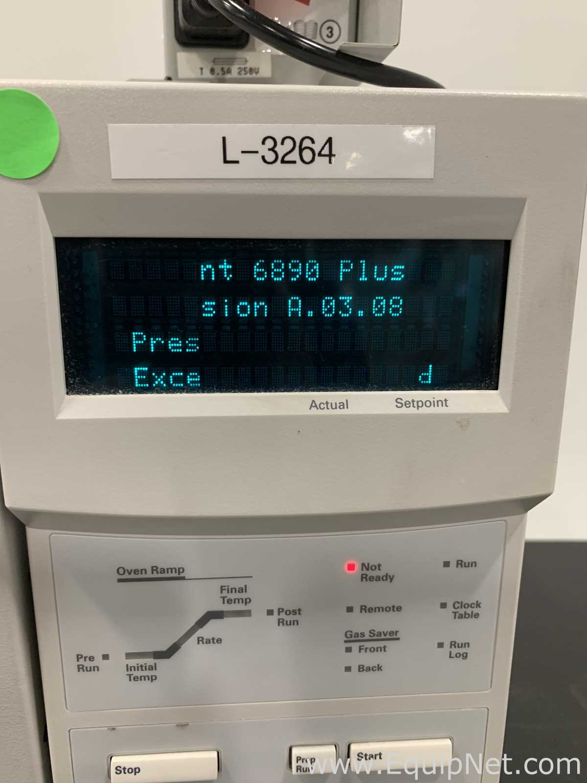 Hewlett Packard 6890 Gas Chromatograph with Sample Tray