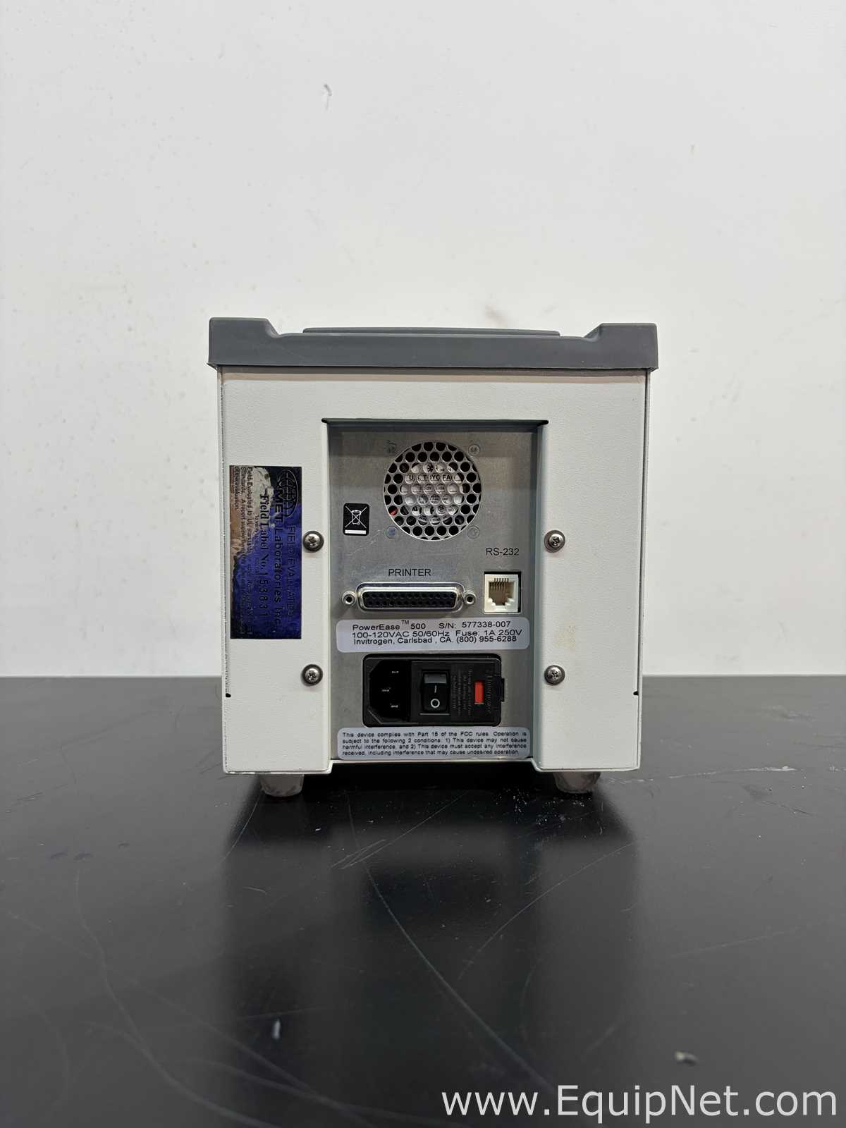 Lot of Invitrogen PowerEase 500 and Bio-Rad Power Pac Basic Power Supplies With Buffer Tanks
