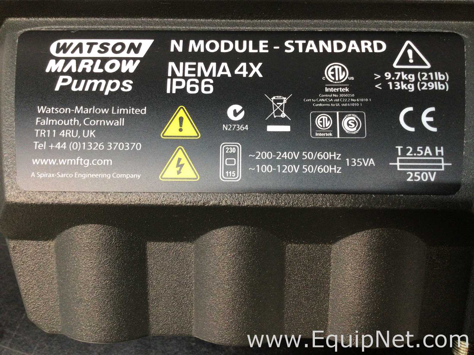 Bomba Peristáltica Watson Marlow NEMA 4X IP66