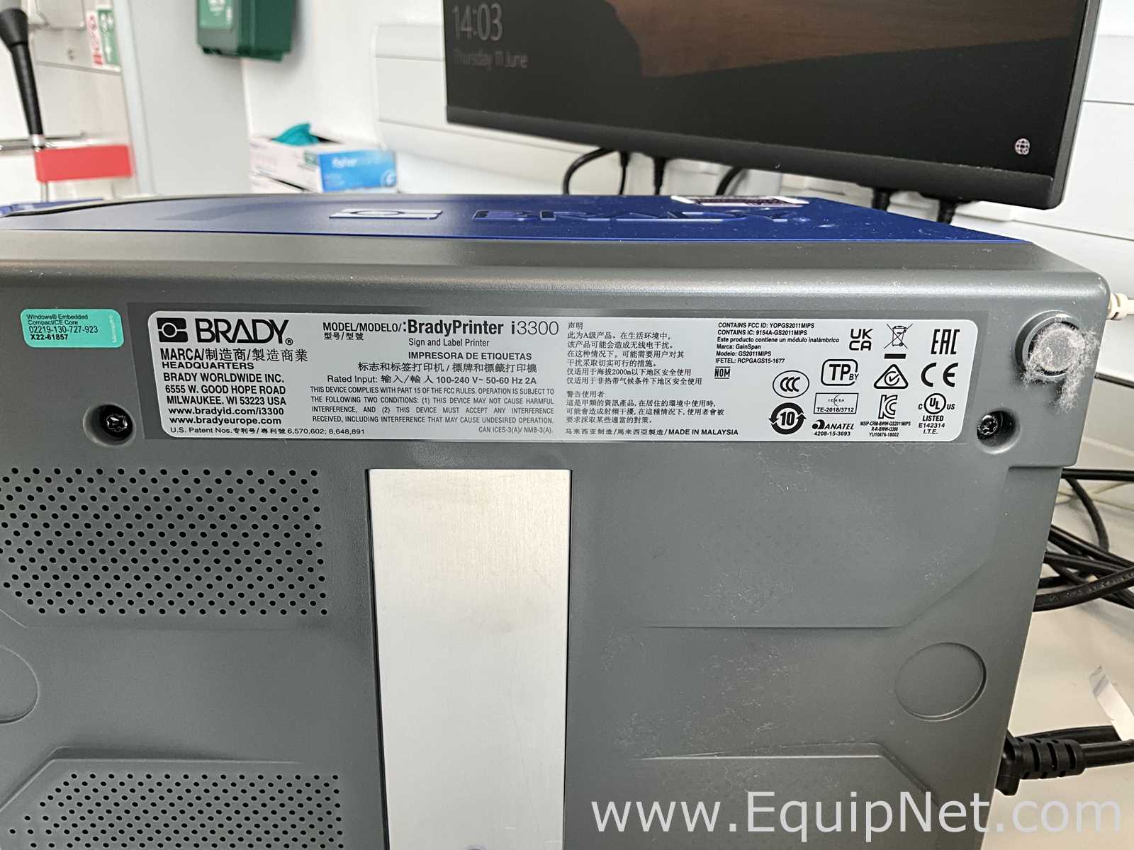 Impresora Brady Brady Printer i3300