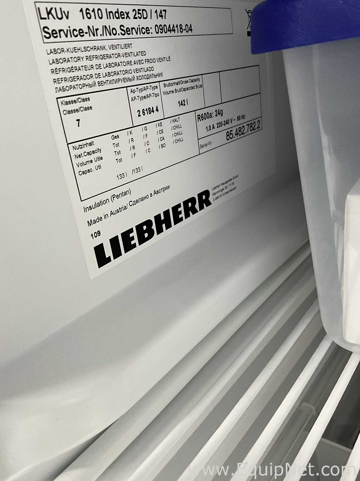 Refrigeradores Liebherr LKUv 1610.  133 Litros