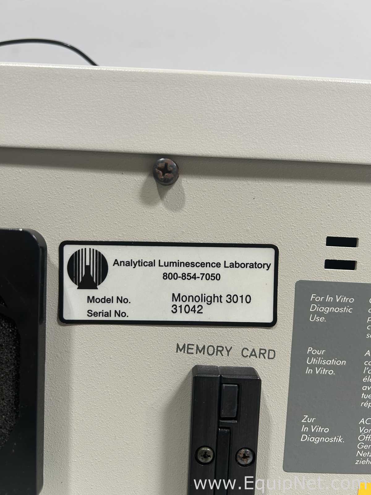 Analytical Luminescence Laboratory Monolight 3010 Luminometer