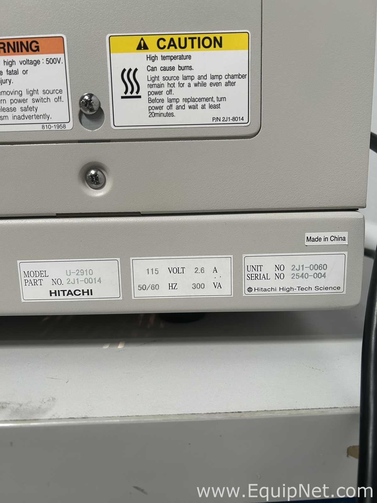 Espectrofotómetro Hitachi U-2910