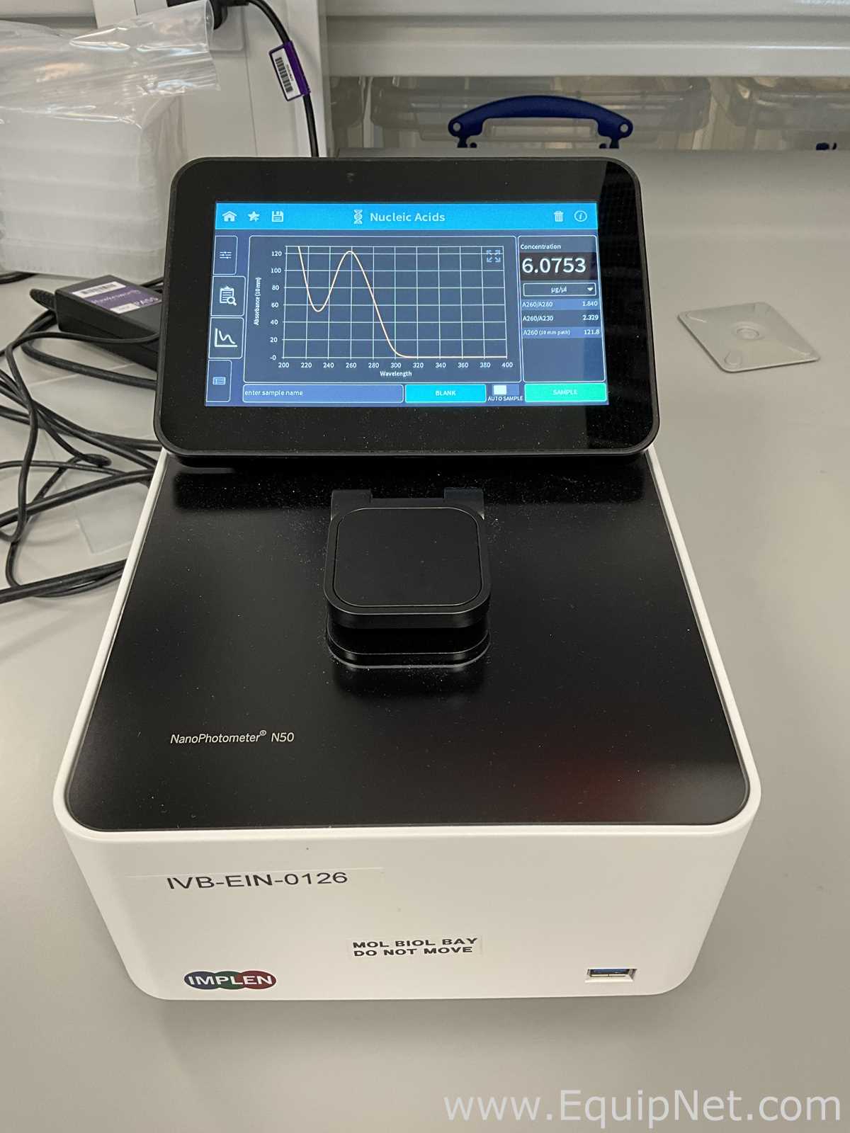 Implen  NanoPhotometer N60 Touch Spectrophotometer