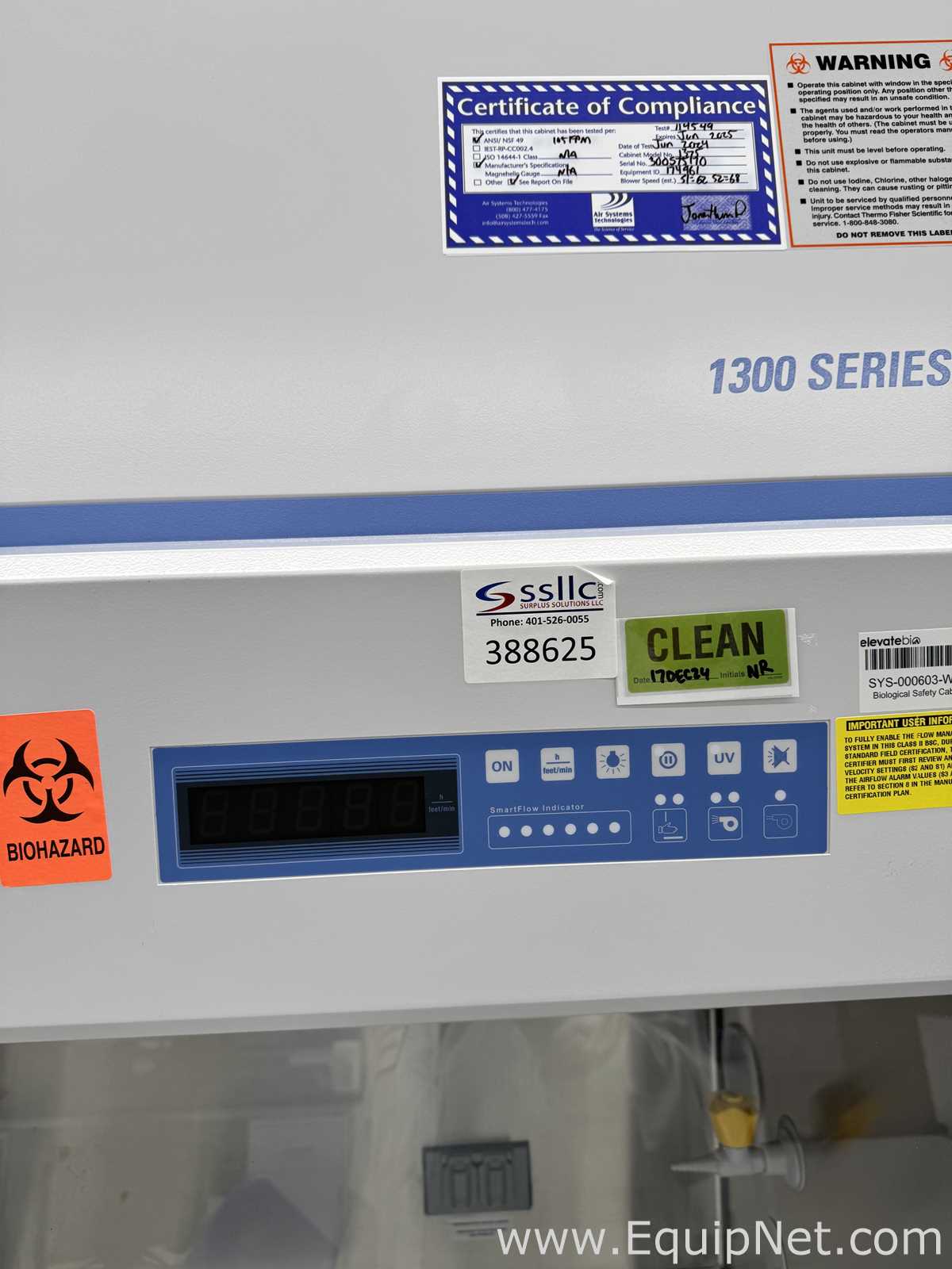 Cabine de Segurança Biológica Thermo Scientific 1375