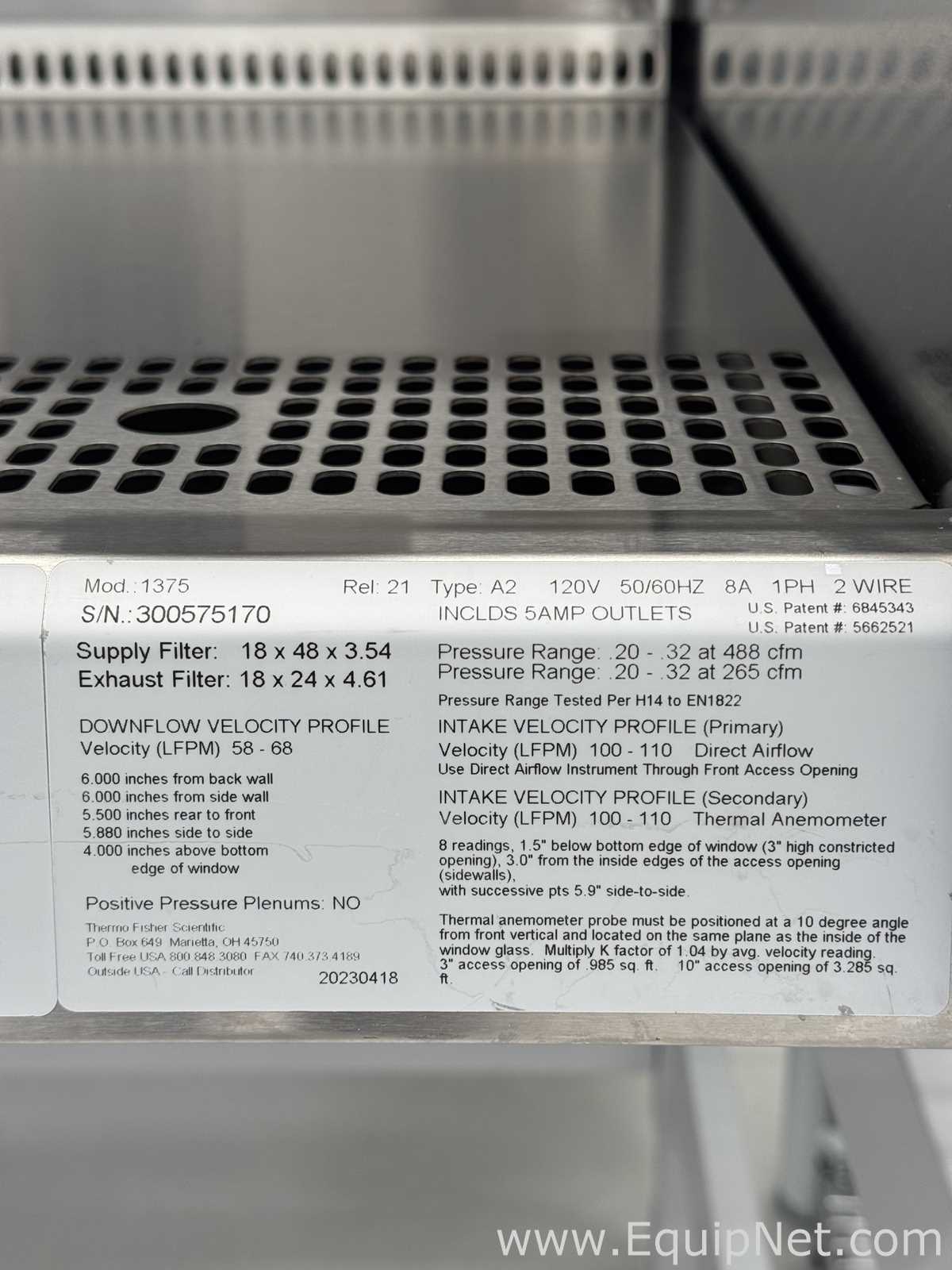 Cabine de Segurança Biológica Thermo Scientific 1375