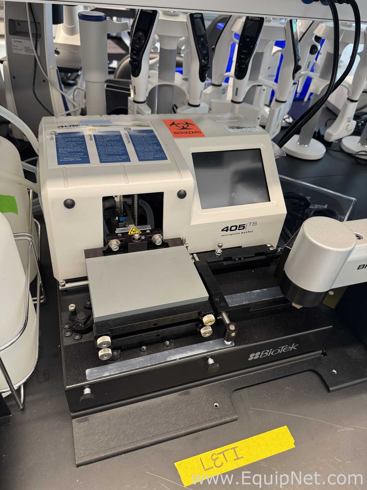 BioTek Instruments 405TSUVS Microplate Washer With Vacuum Pump And BioStack 4 Microplate Stacker