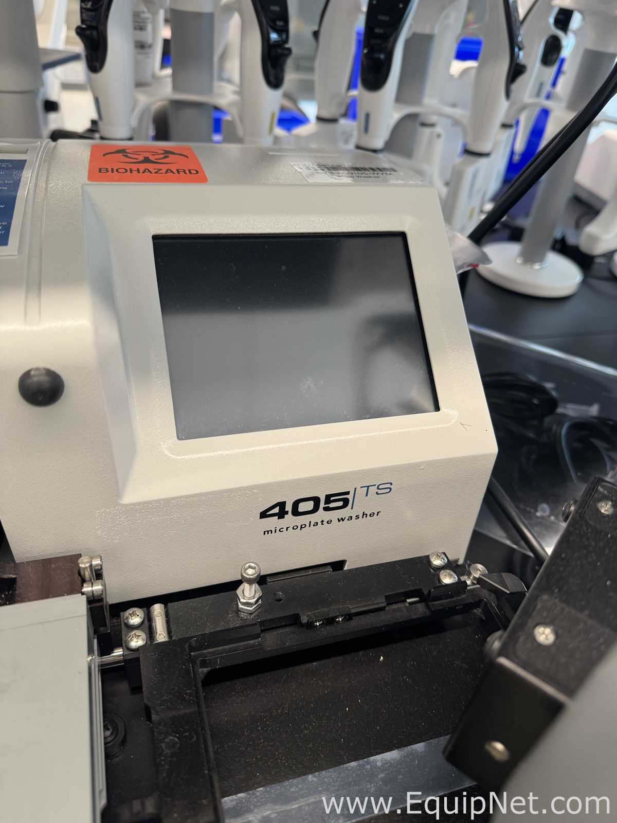 BioTek Instruments 405TSUVS Microplate Washer With Vacuum Pump And BioStack 4 Microplate Stacker
