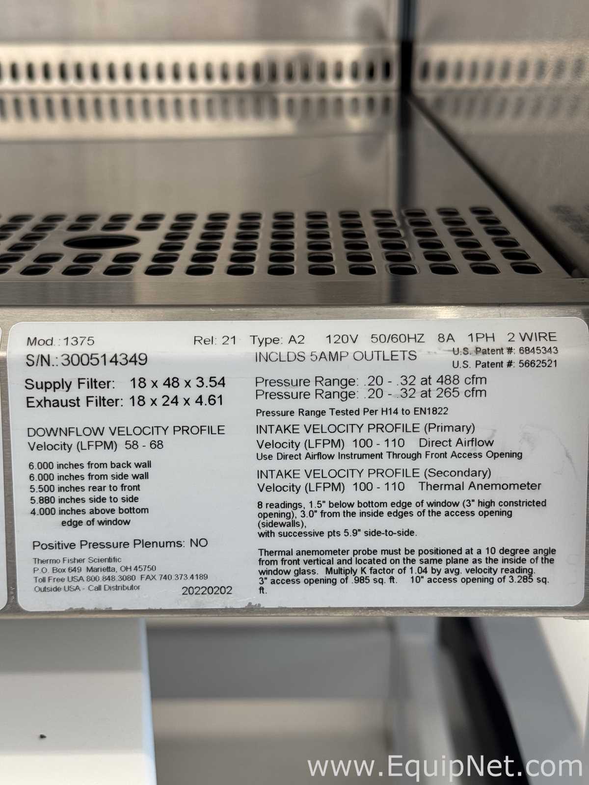 Cabine de Segurança Biológica Thermo Scientific 1375