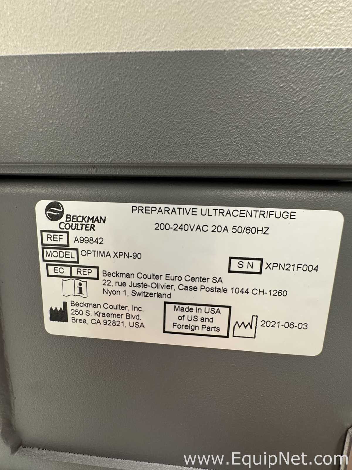 Beckman Coulter Optima XPN-90 Preparative Ultracentrifuge