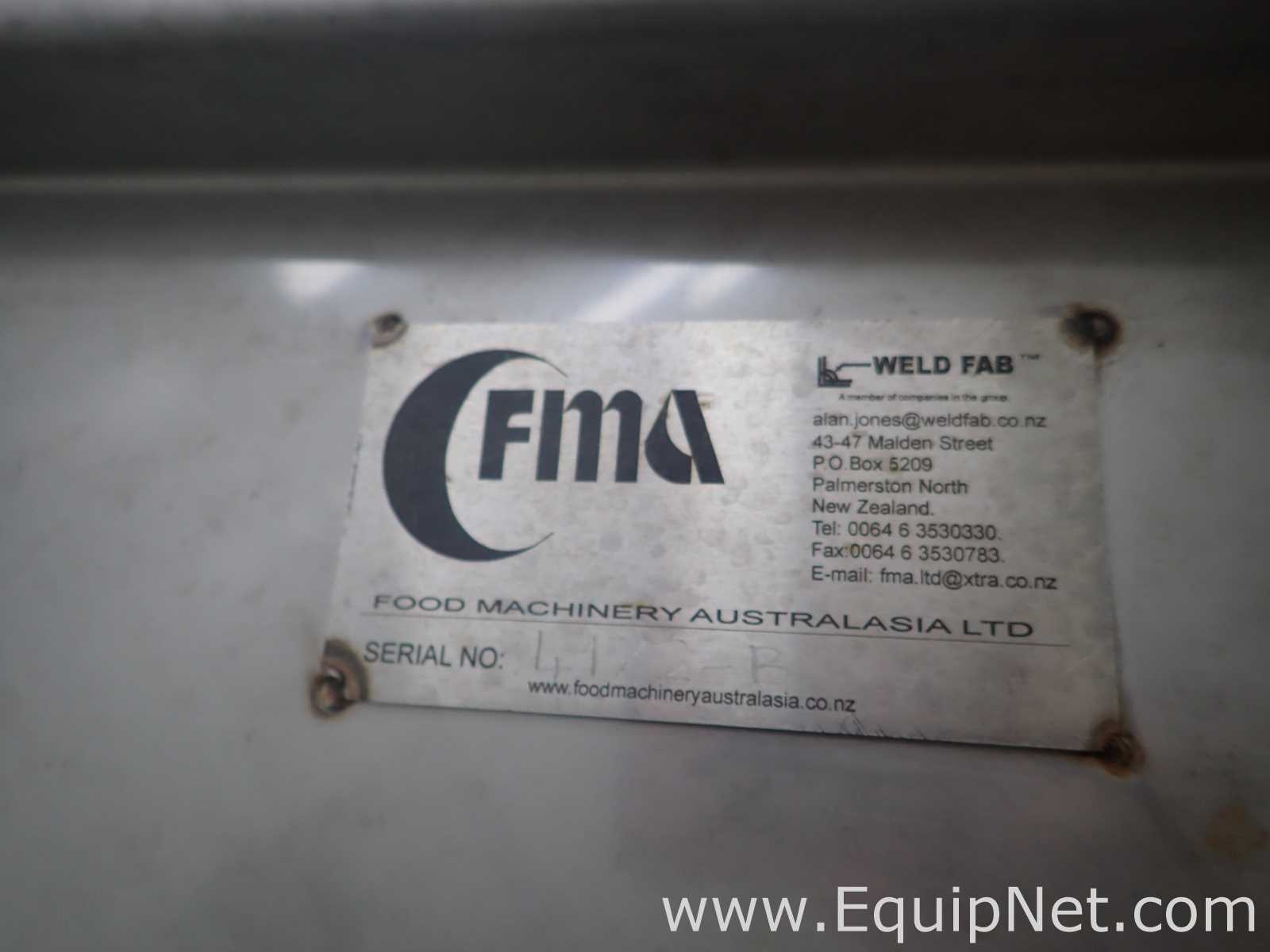 Transportadora aço inox Food Machinery Australasia Ltd 