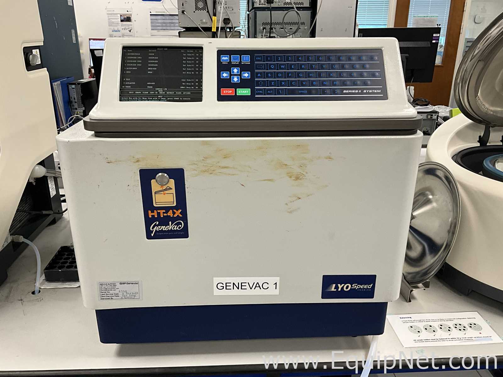 GeneVac HT-4X Centrifugal Evaporator with Edwards XDS5 Vacuum Pump