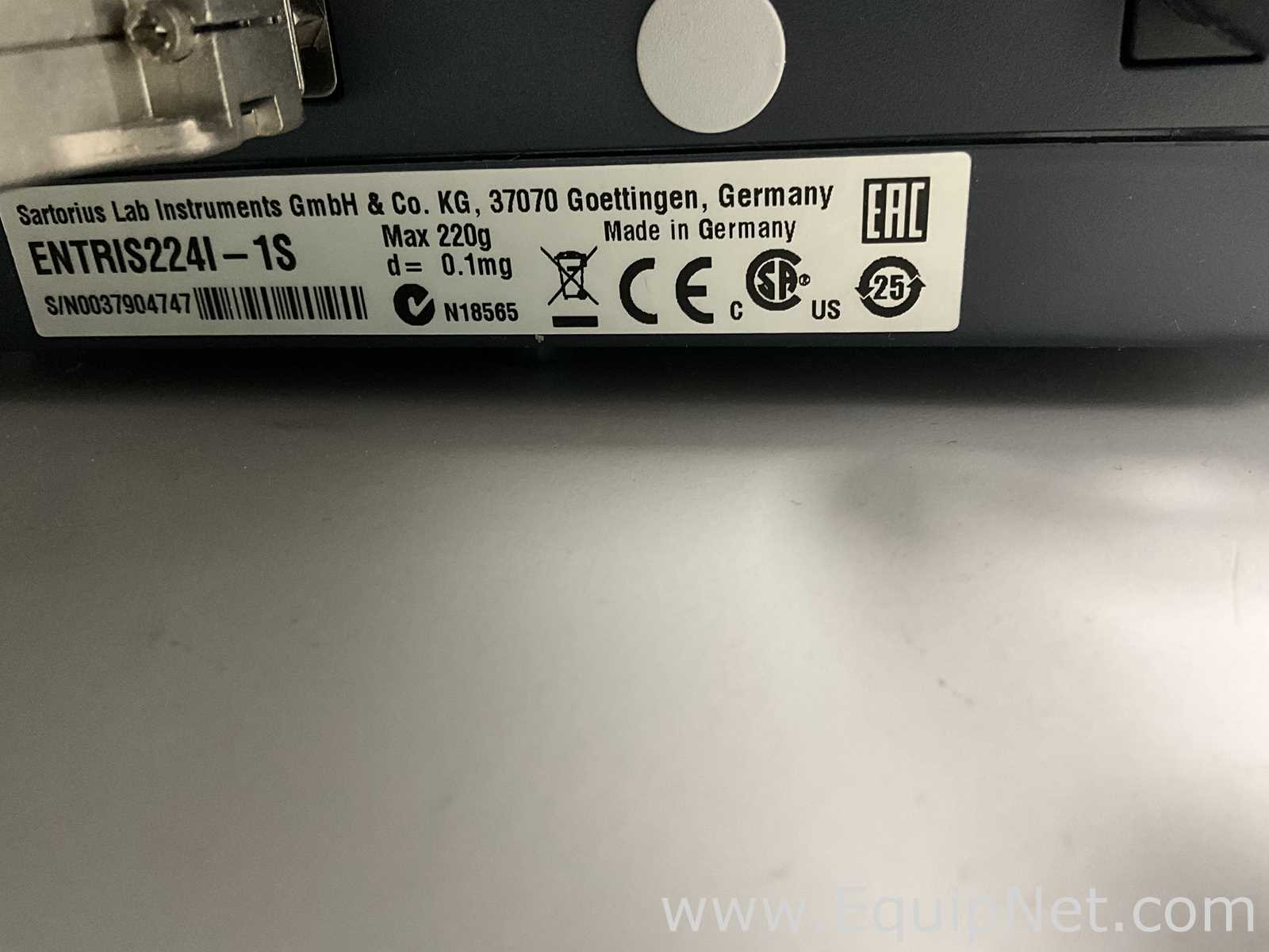 Sartorius ENTRIS224I-1S 220 Gram Balance