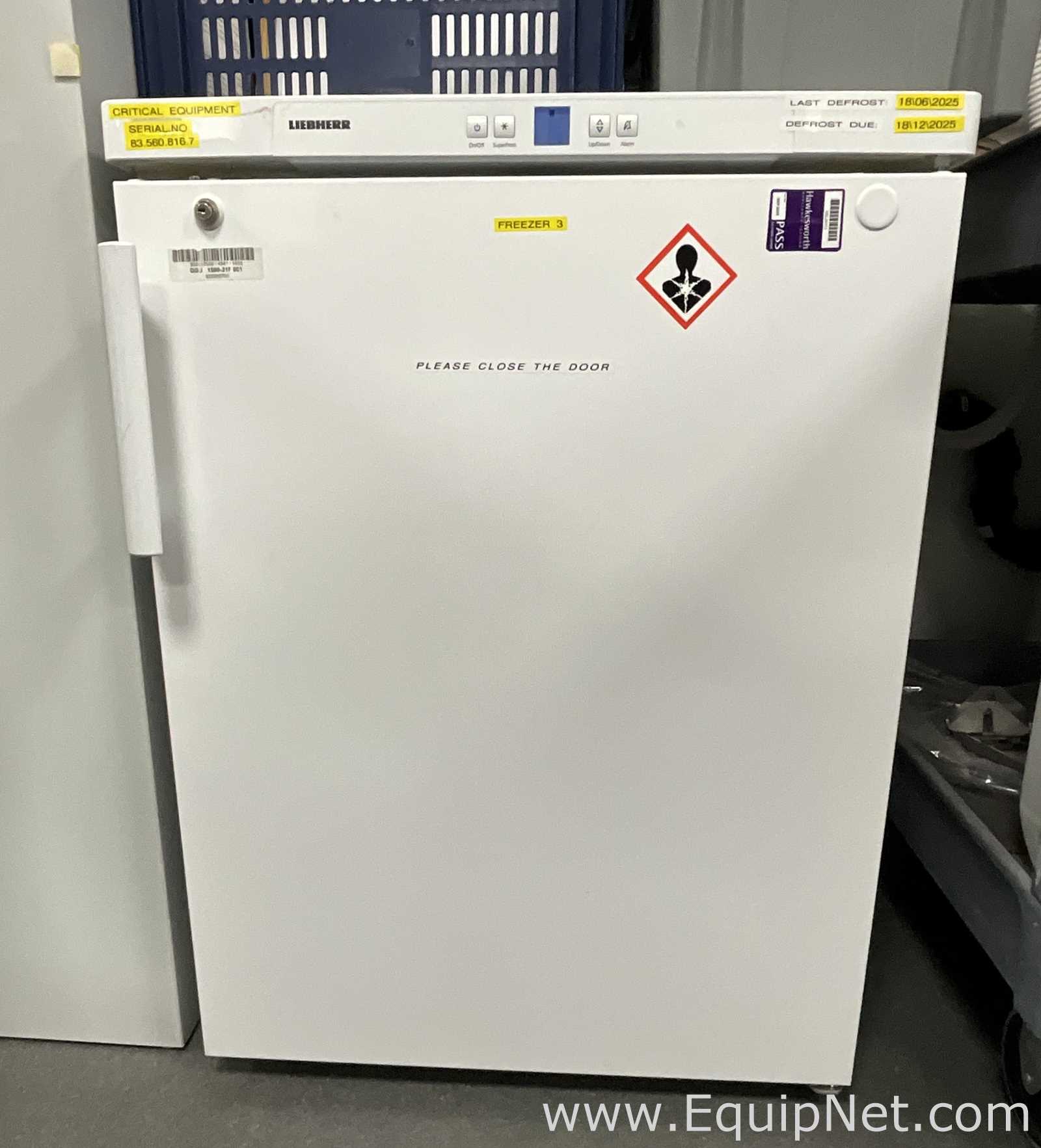 Liebherr GGU 1400 Index 21G/001 133 Litre Under Counter Laboratory Freezer