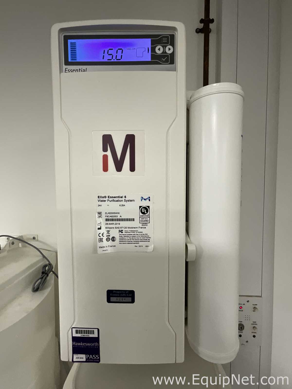 Sistema de Purificação e Destilação de Água Millipore Elix Essential 5