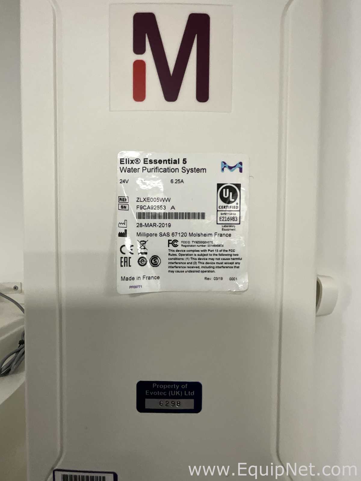 Sistema de Purificação e Destilação de Água Millipore Elix Essential 5