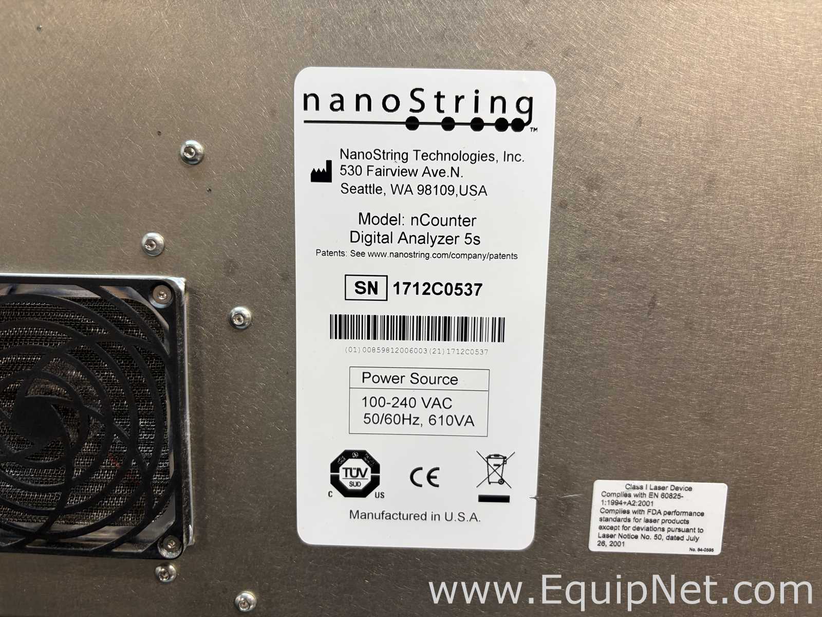 Analisador Nanostring Technologies nCounter Digital Analyzer 5S