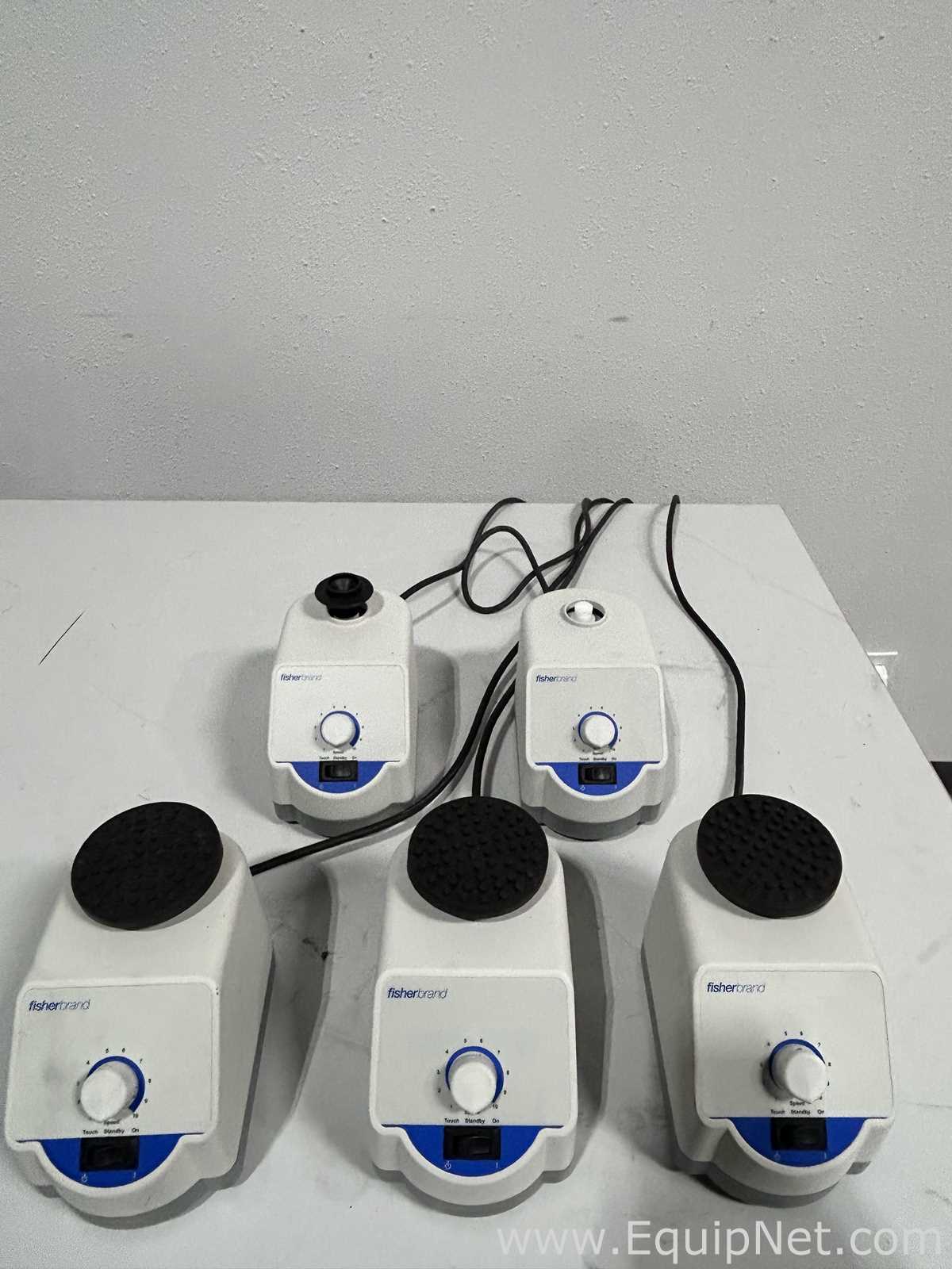 Lot of 5 Fisher Scientific Analog Vortex Mixers