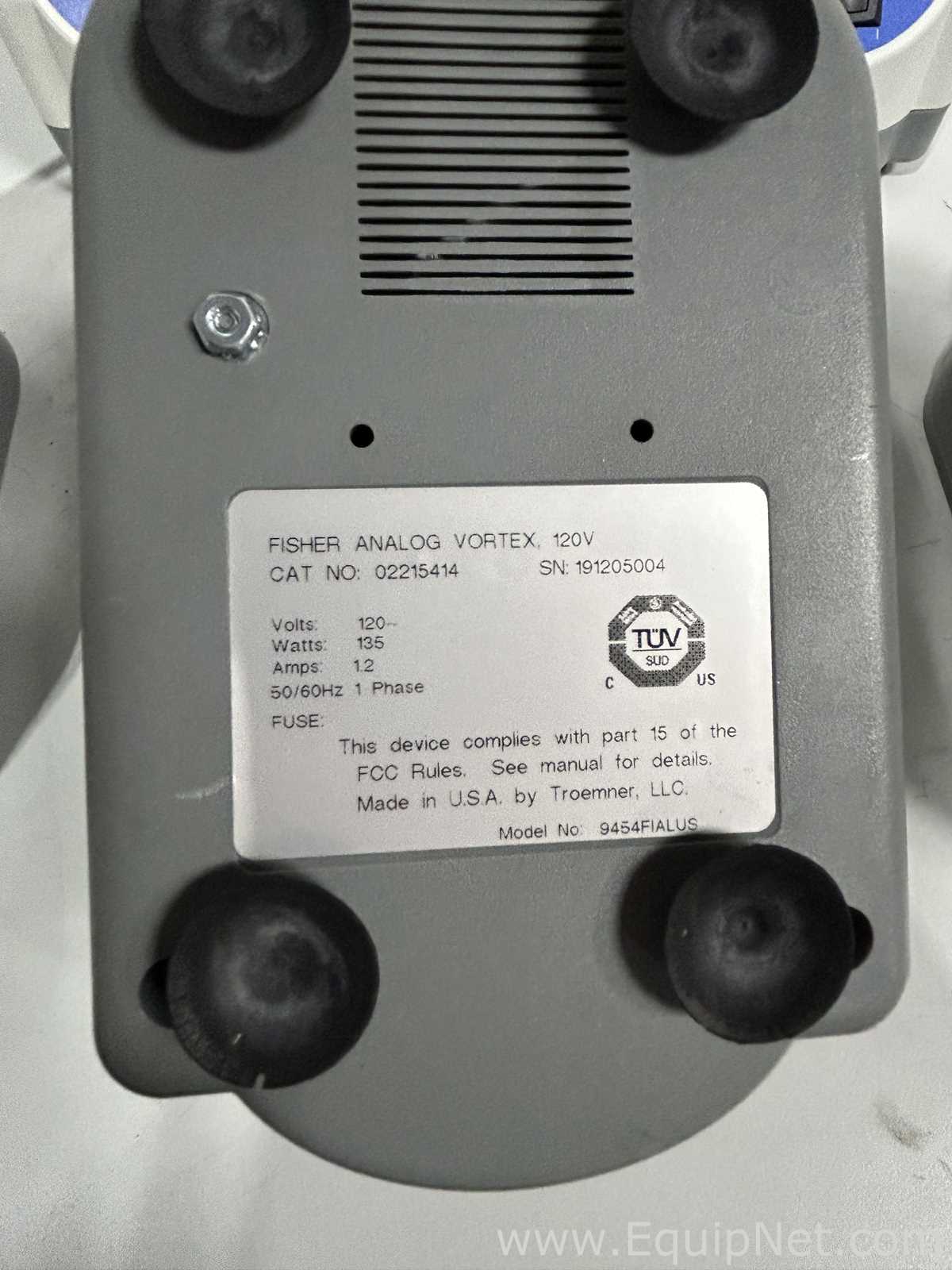 Lot of 5 Fisher Scientific Analog Vortex Mixers